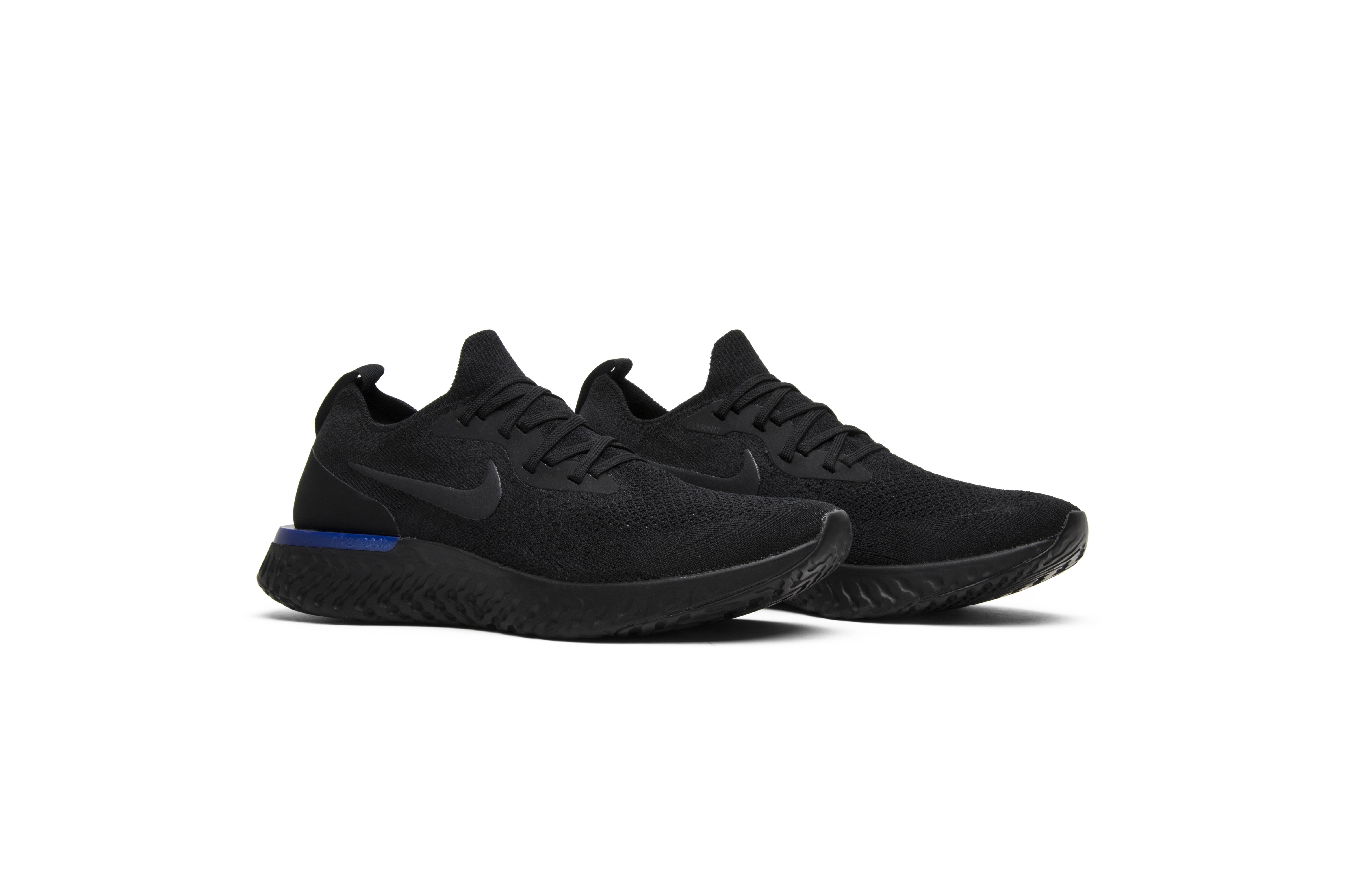 nike epic react black racer blue