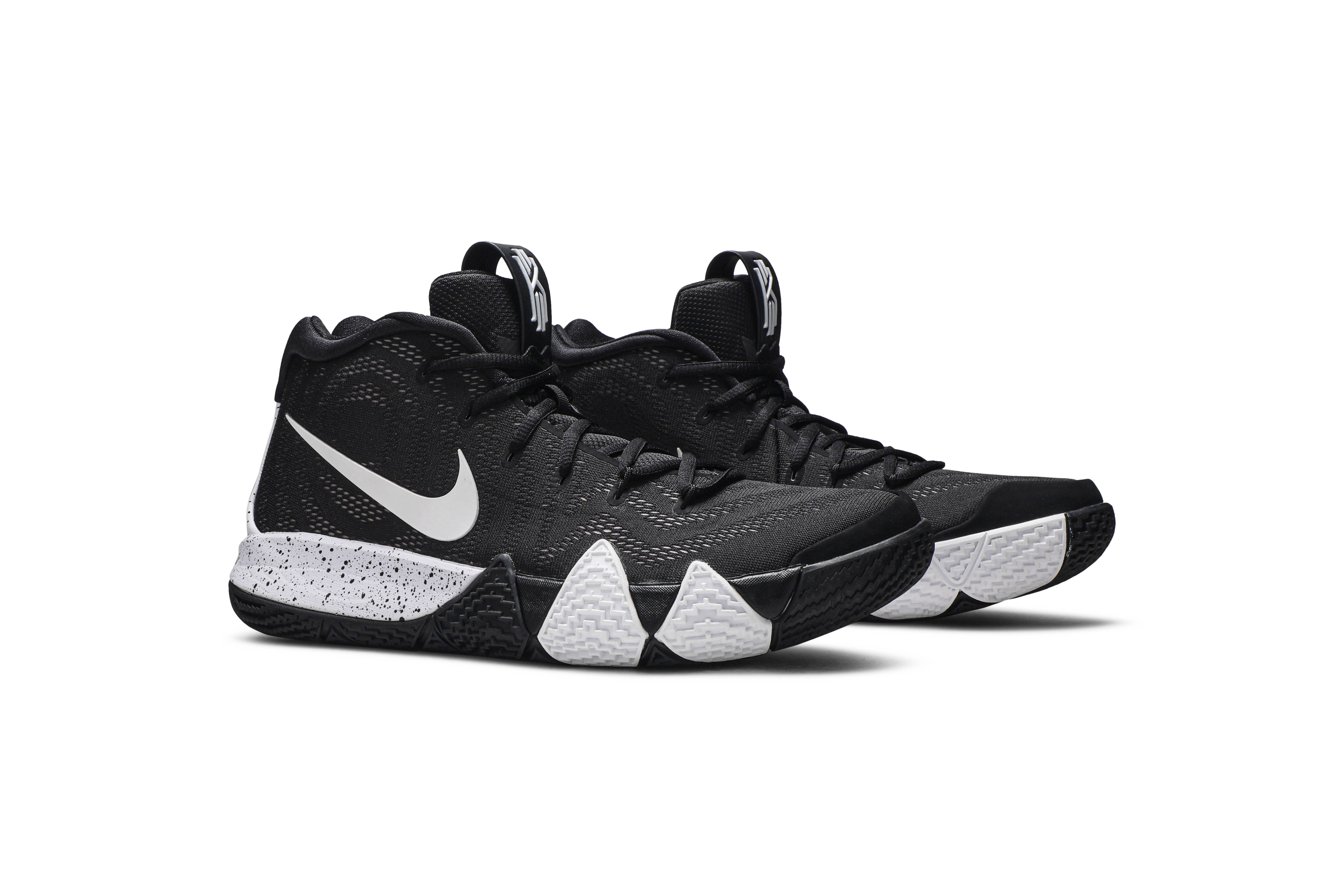 nike kyrie 4 black and white