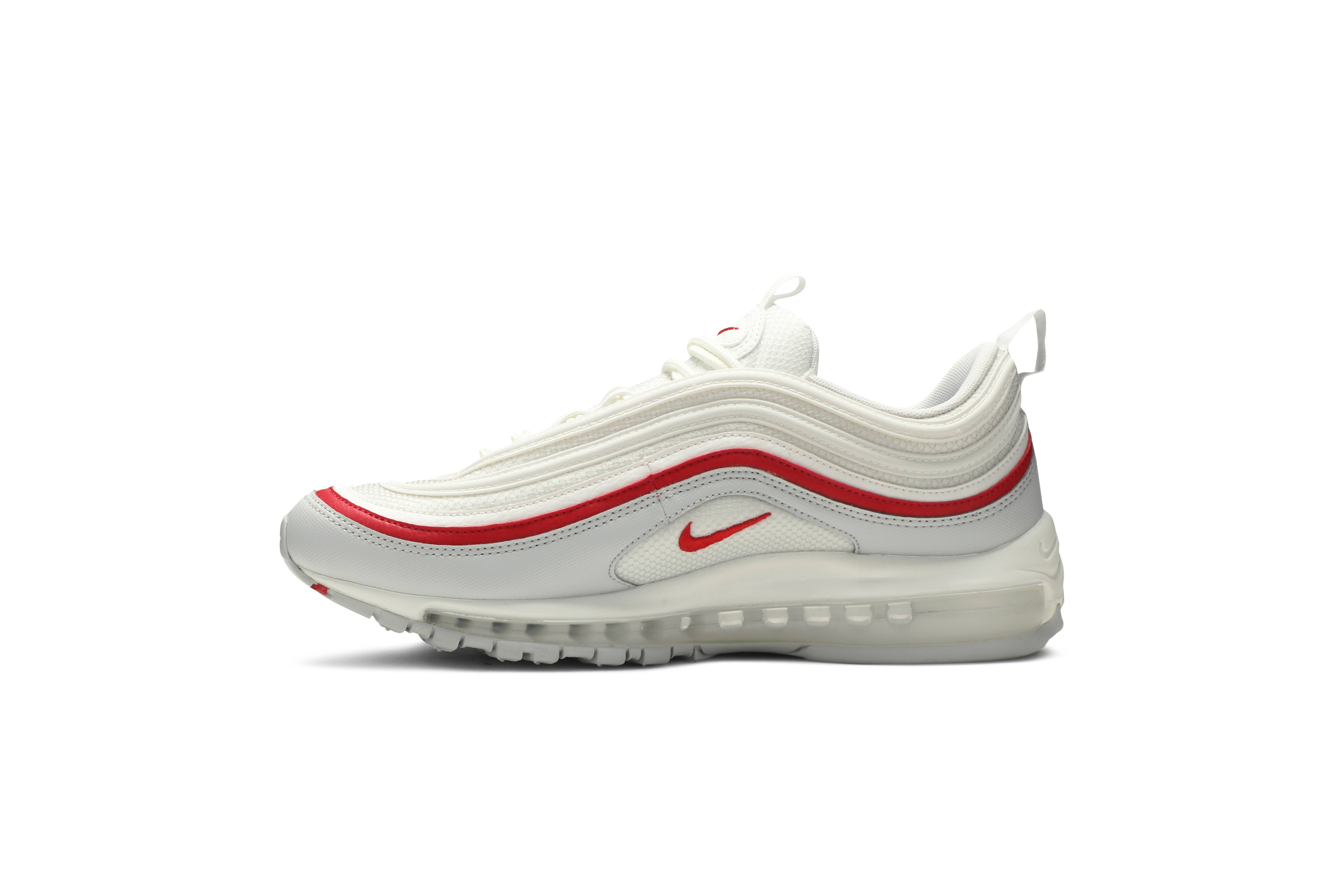 nike air max 97 white pure platinum university red