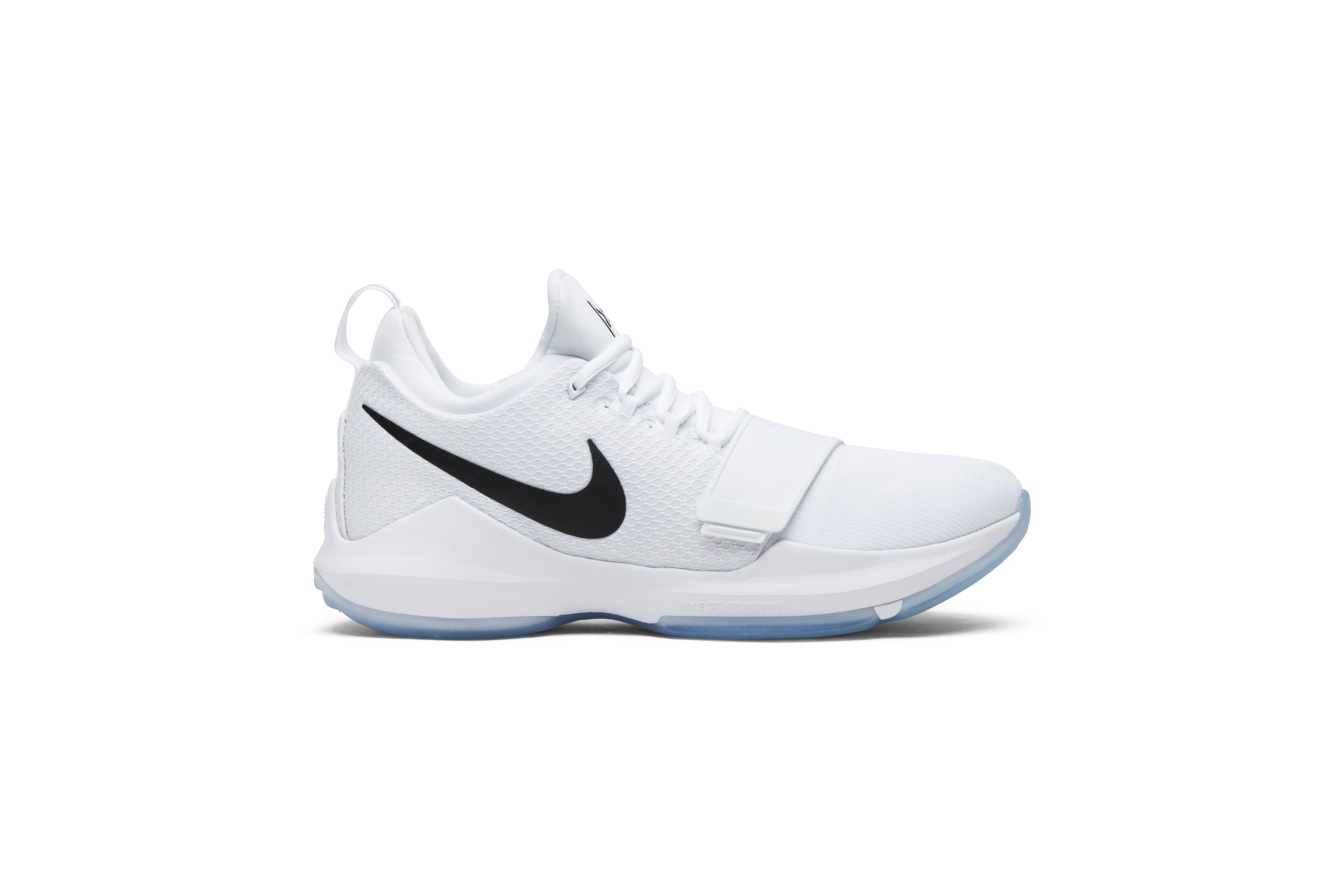 nike pg 1 white black ice blue