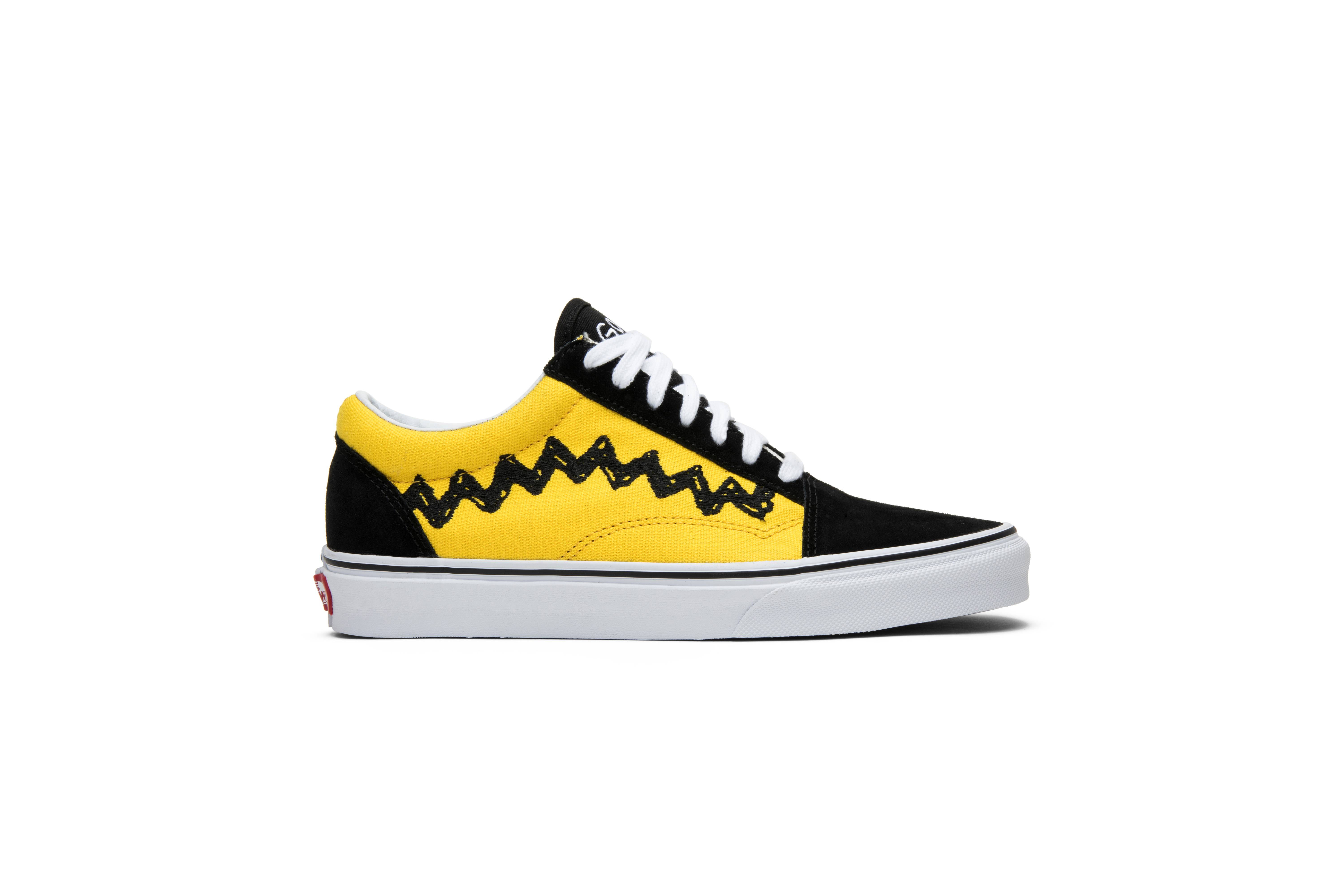 snoopy vans yellow and black