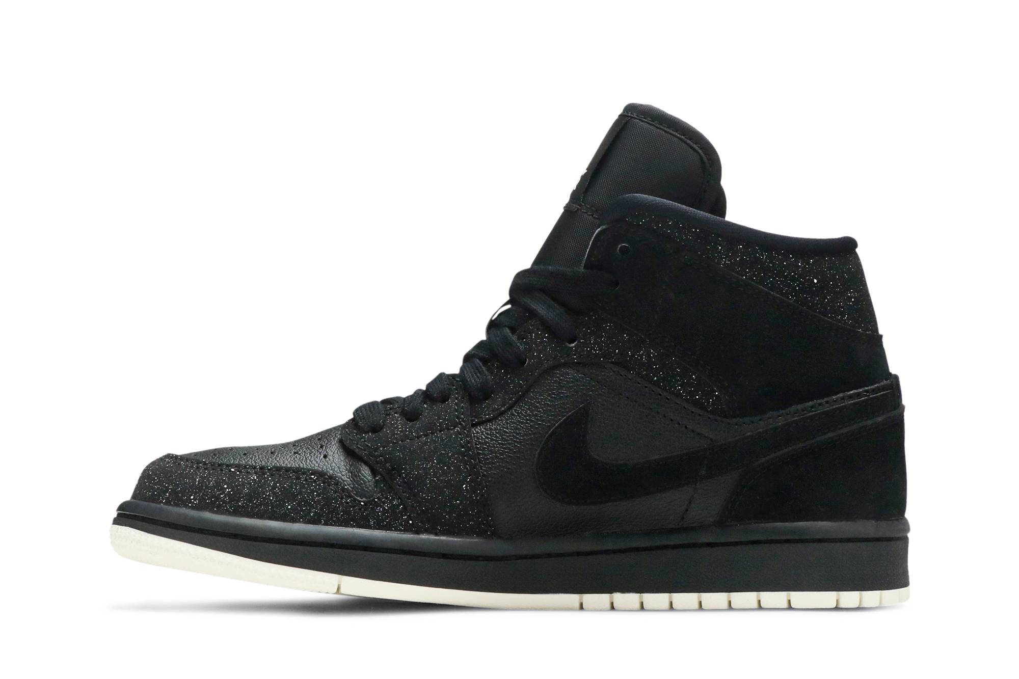 jordan 1 mid glitter black