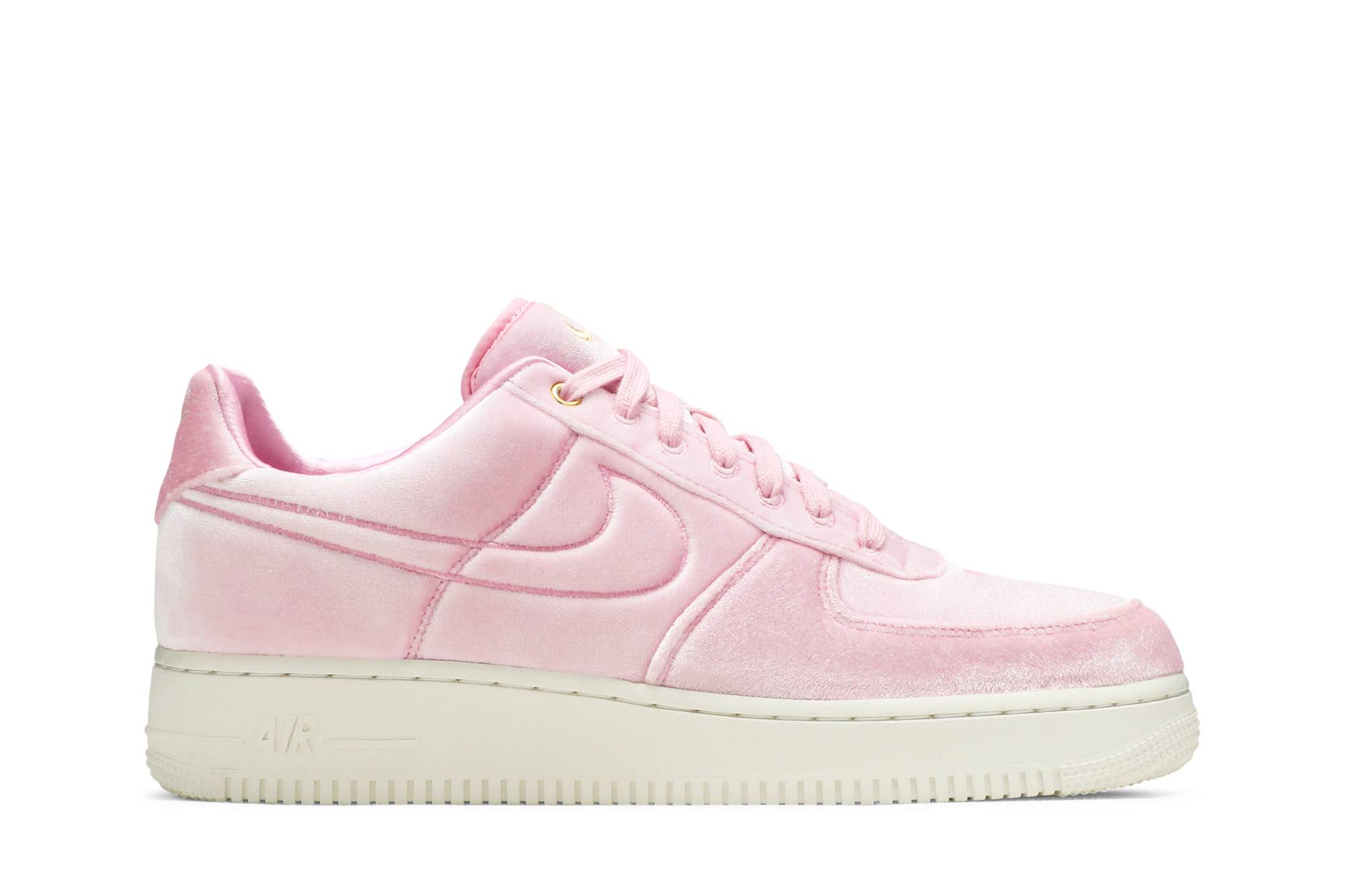 nike air force 1 pink velour