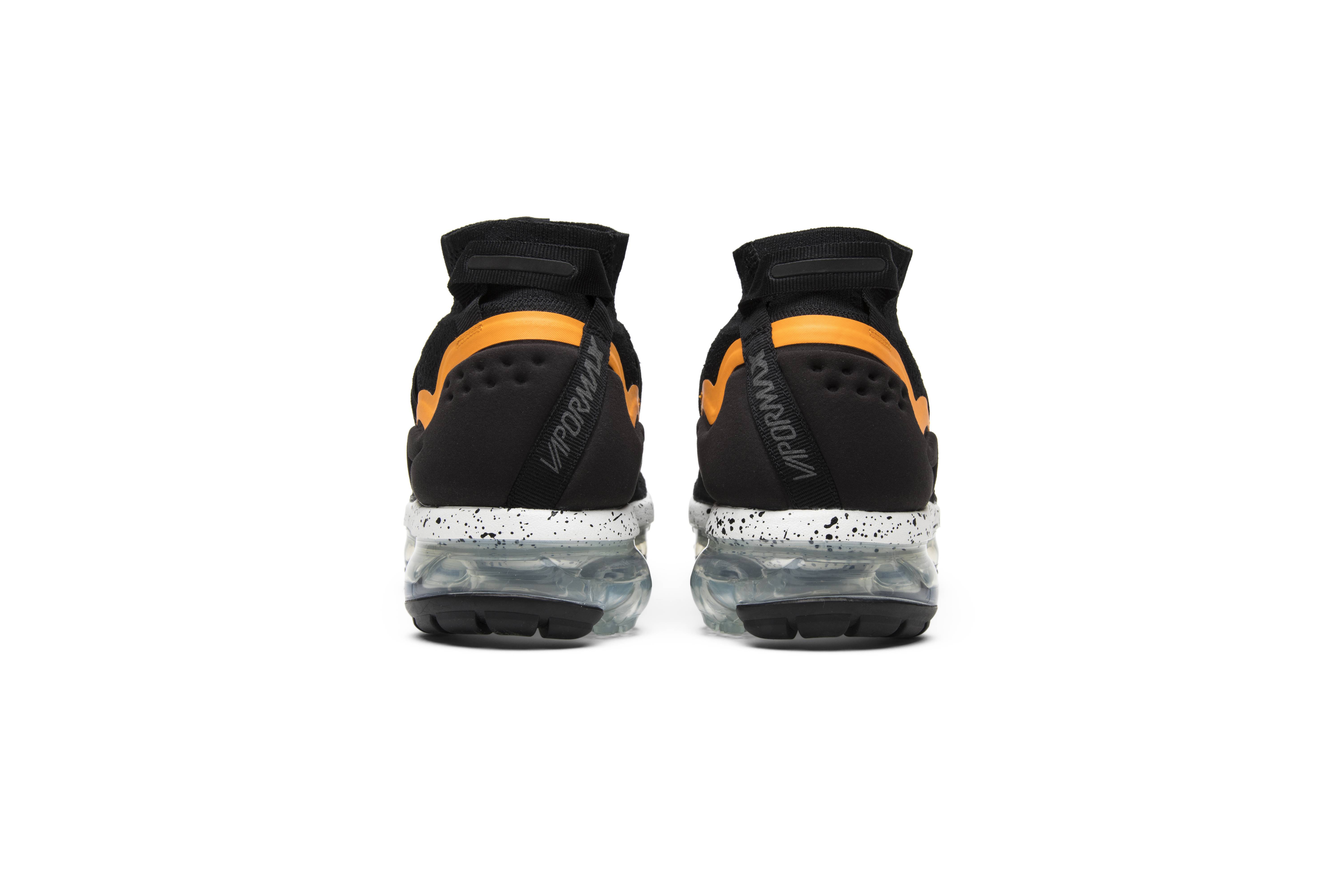 nike air vapormax run utility black orange