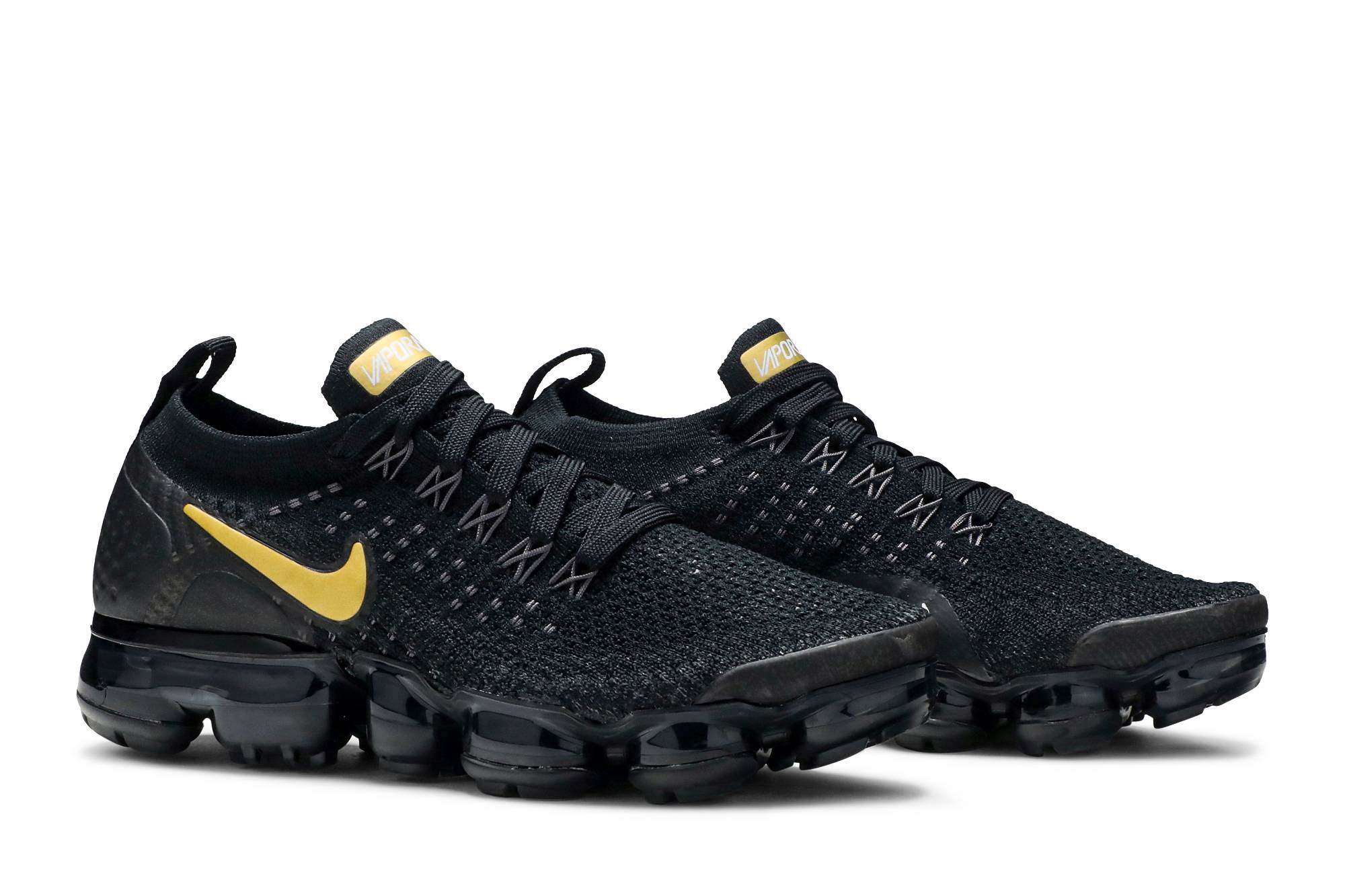 air vapormax 2 black metallic gold