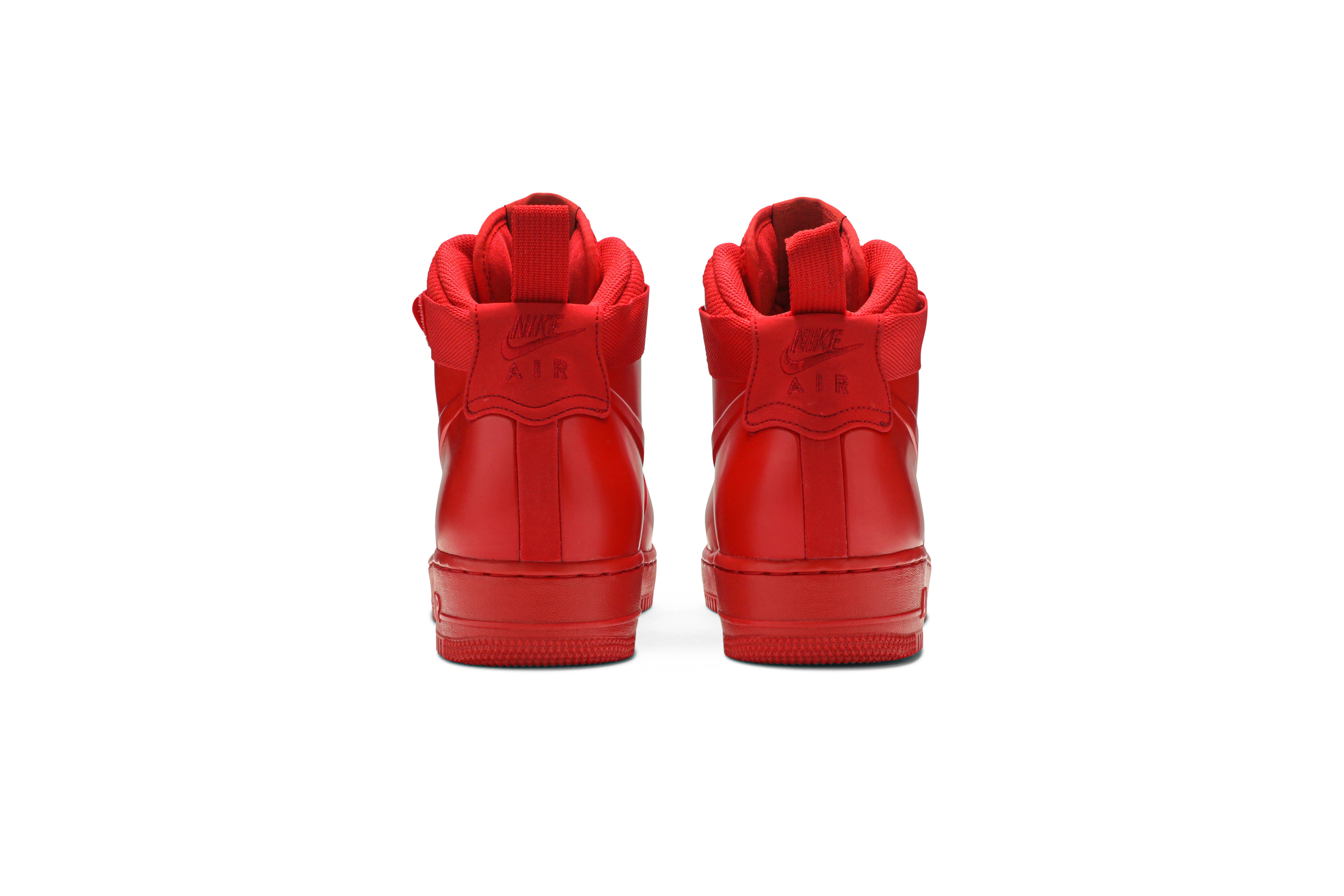 air force 1 foamposite cup university red