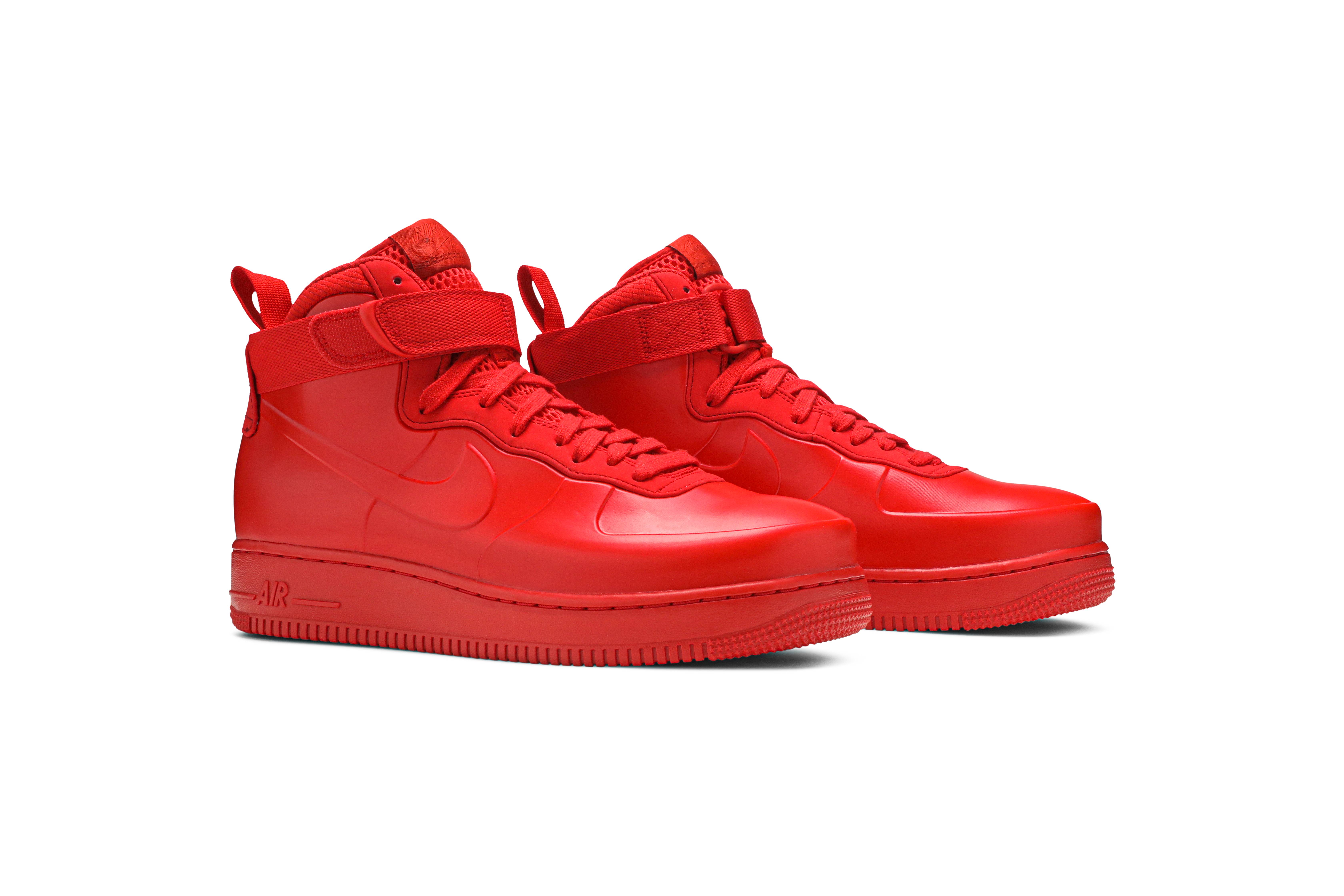 air force 1 foamposite cup university red