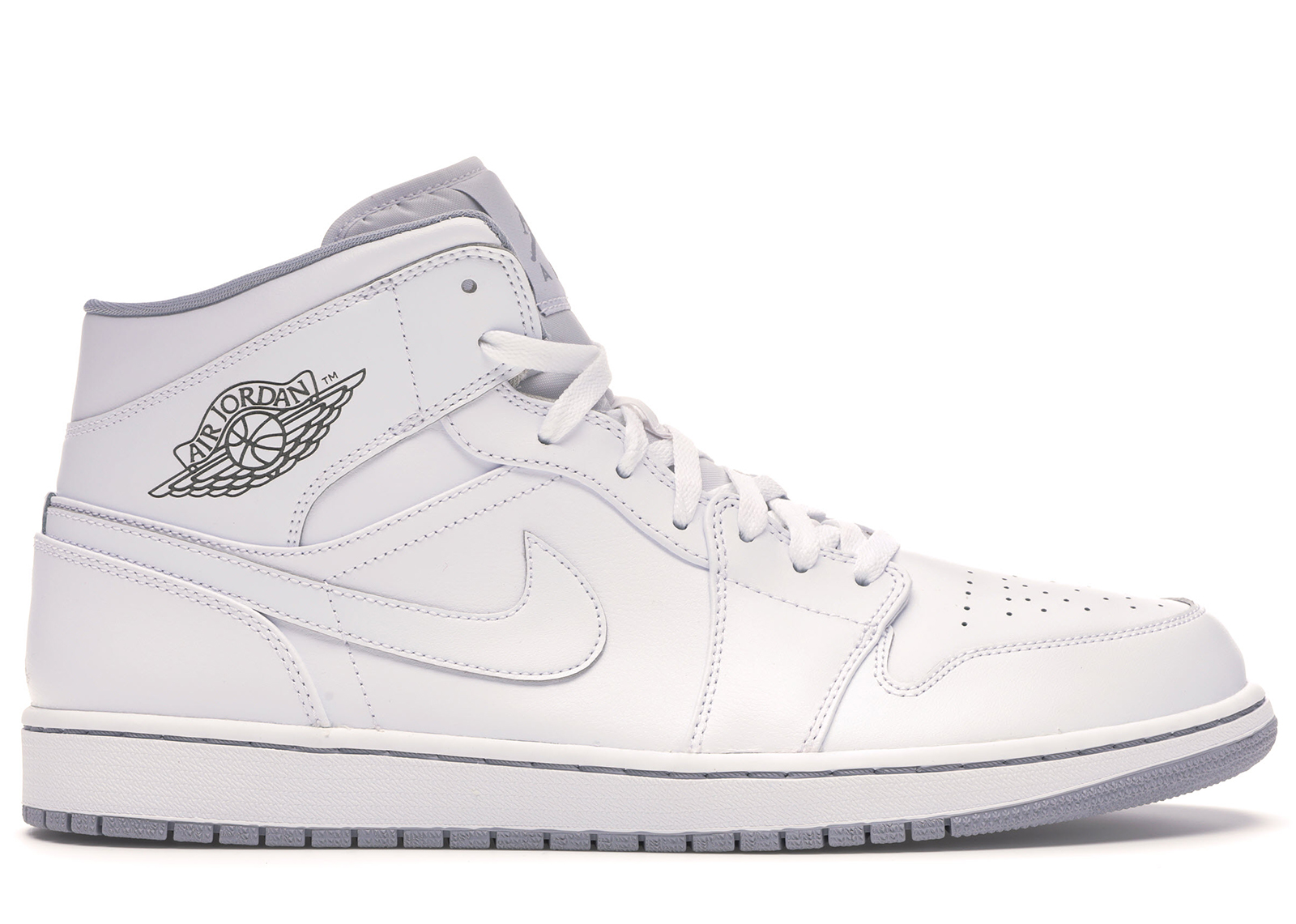 jordan 1 mid white grey