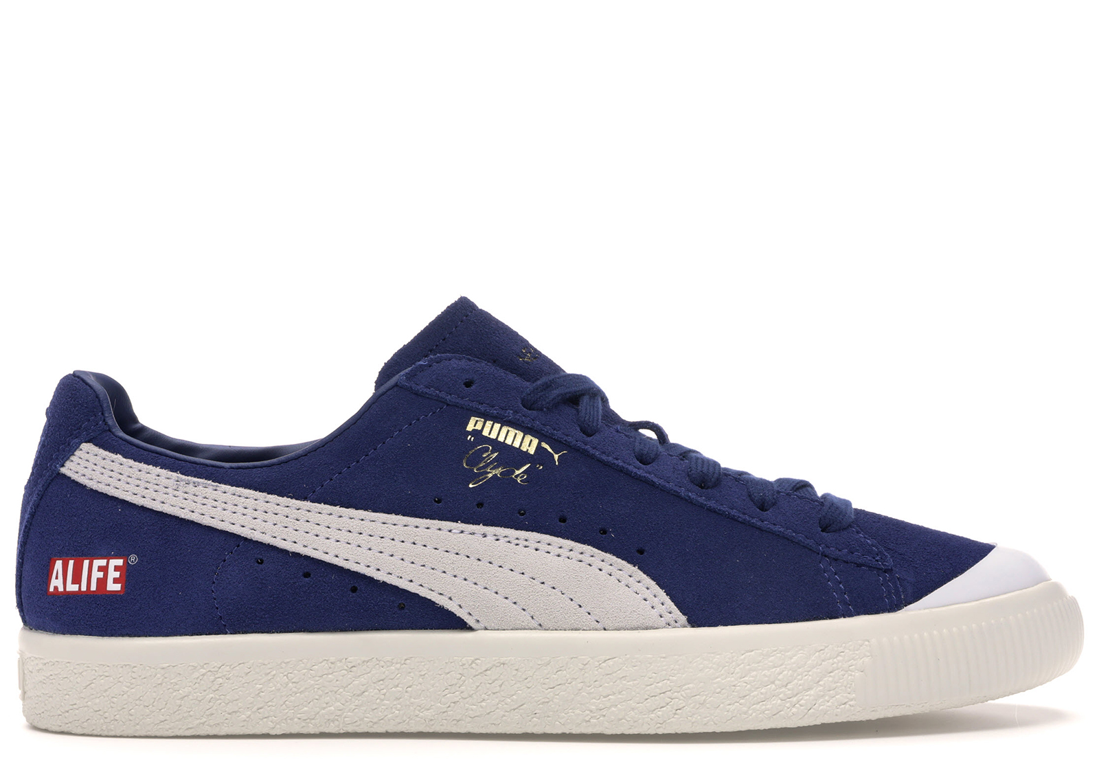 puma clyde navy blue