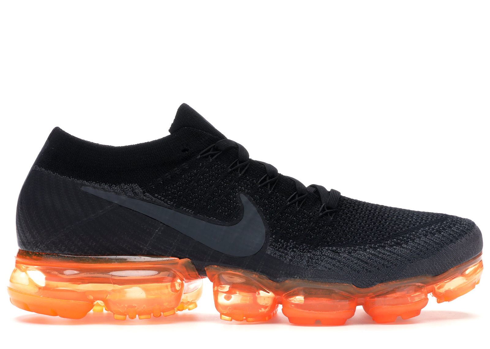 vapor max black and orange