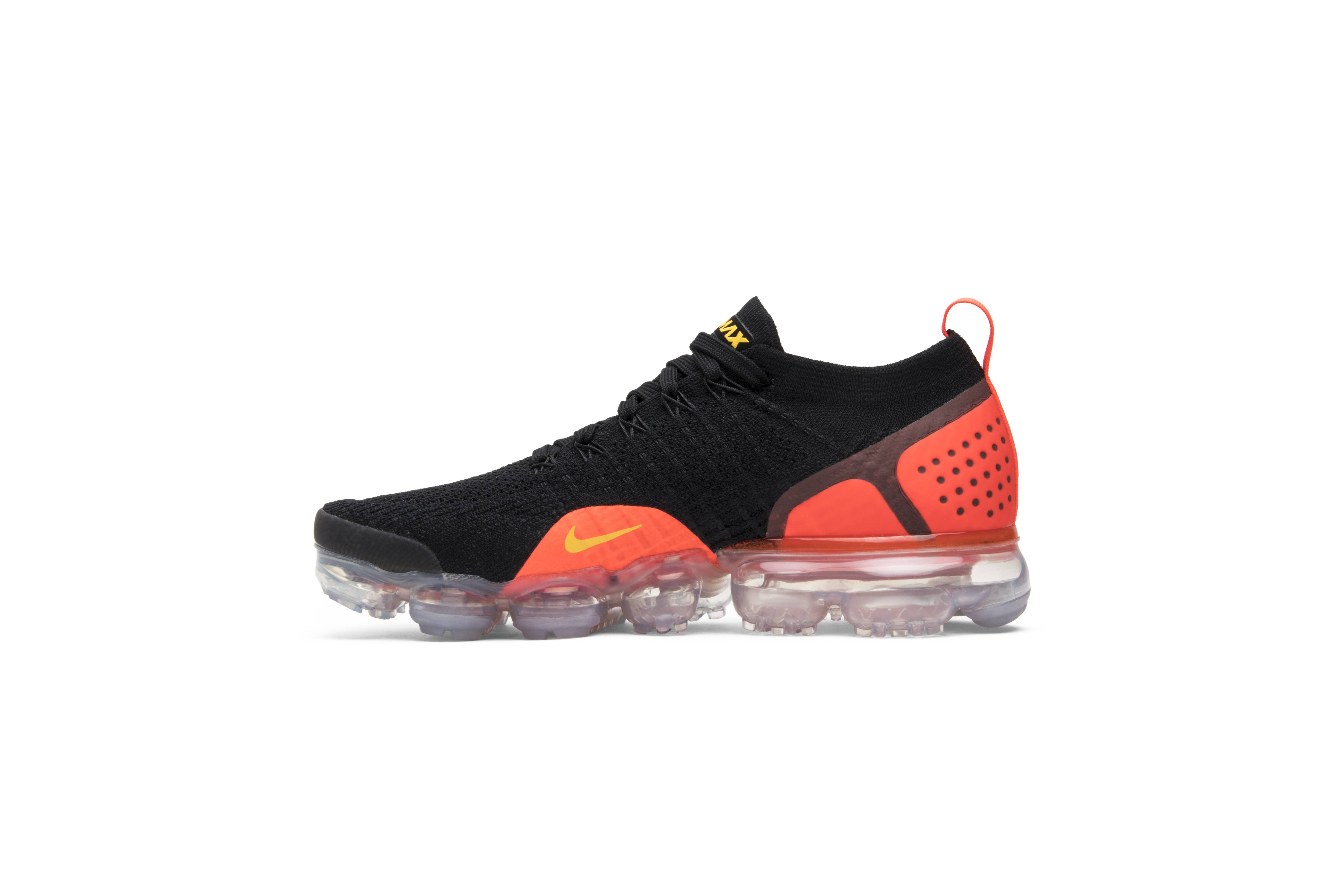 air vapormax 2 black laser orange total crimson