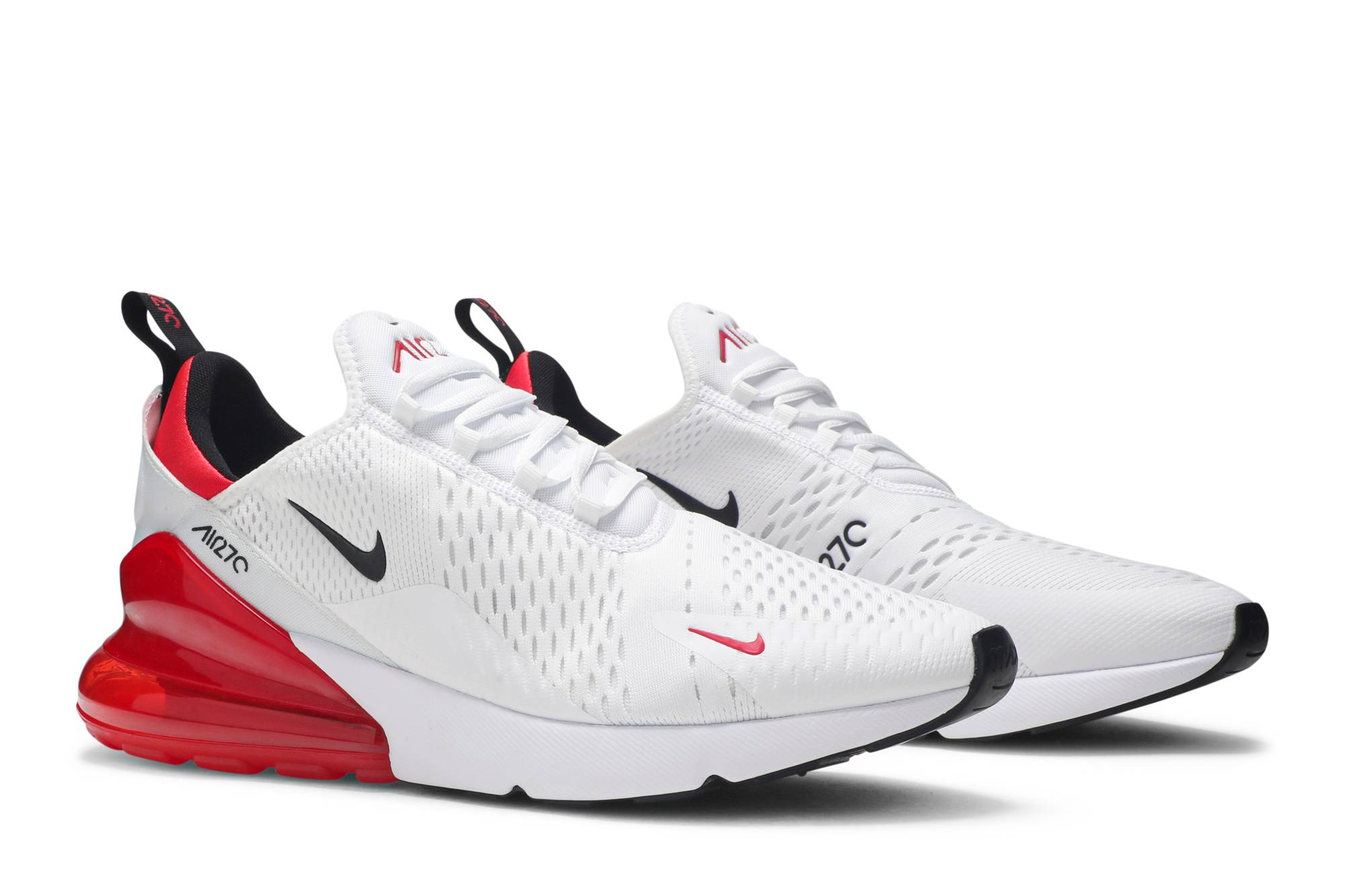 air max 270 white black university red