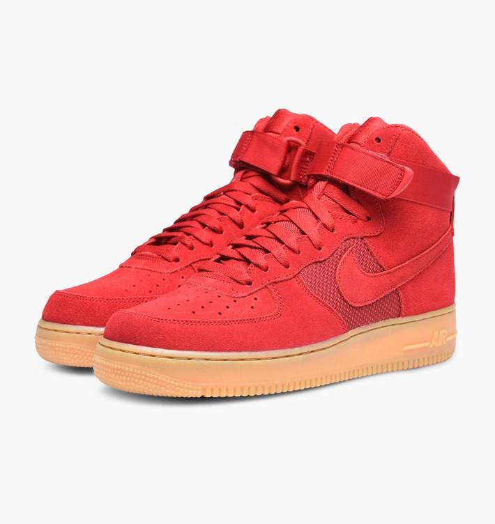 nike air force 1 high red gum