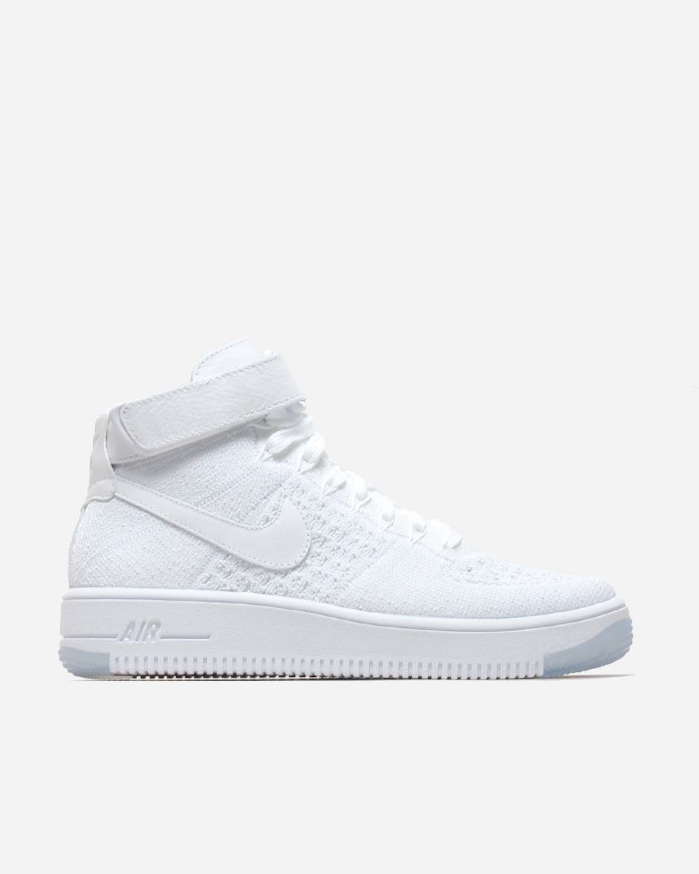 air force 1 flyknit triple white