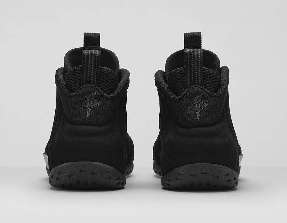 nike foamposite black suede