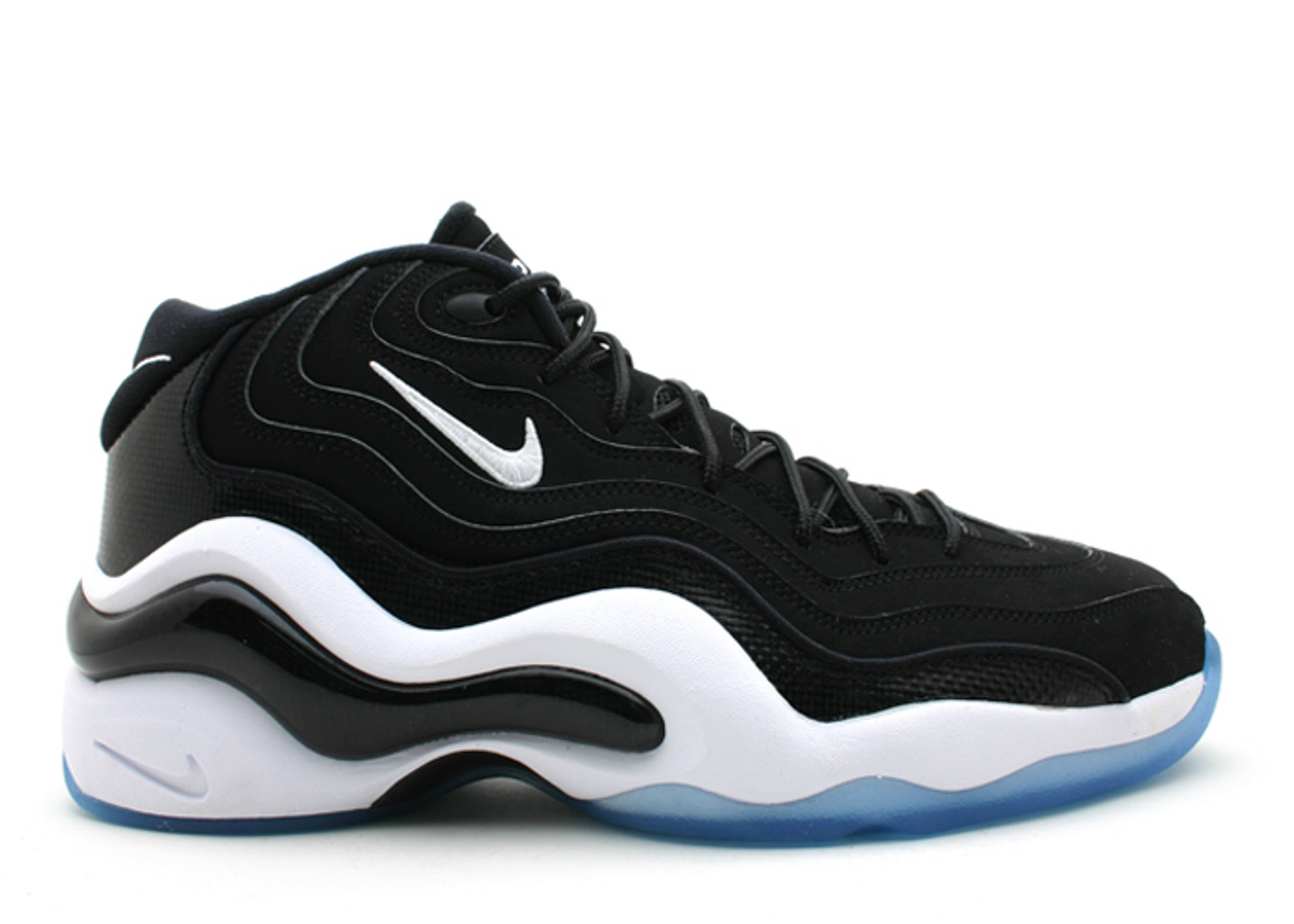 nike air zoom flight 96 black white royal