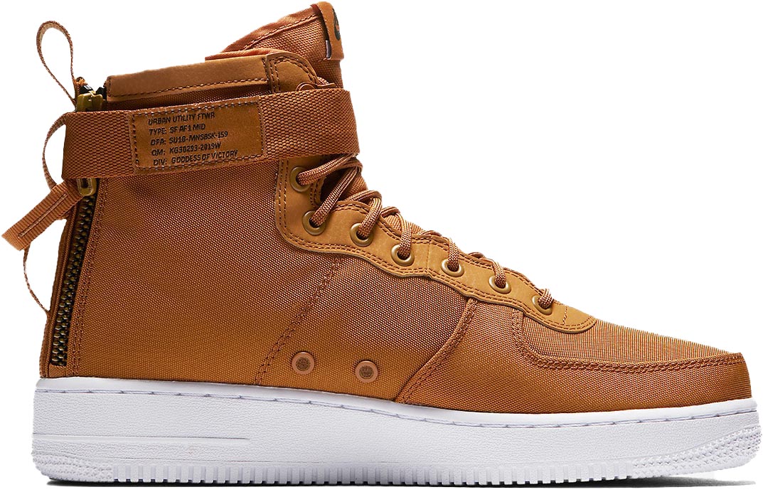 nike sf air force 1 mid desert ochre