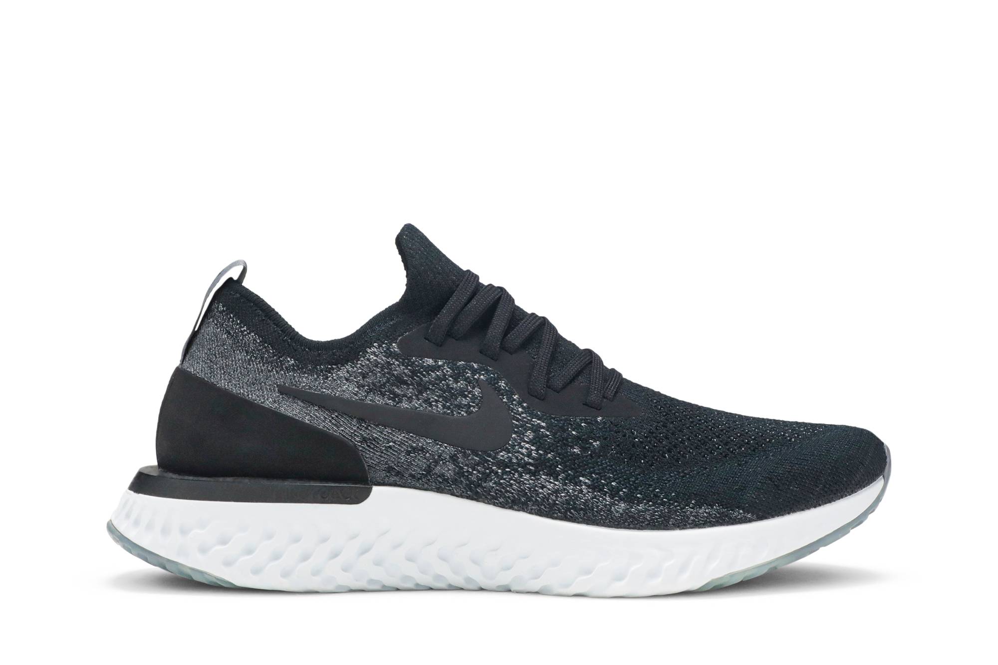 nike epic react black and gray