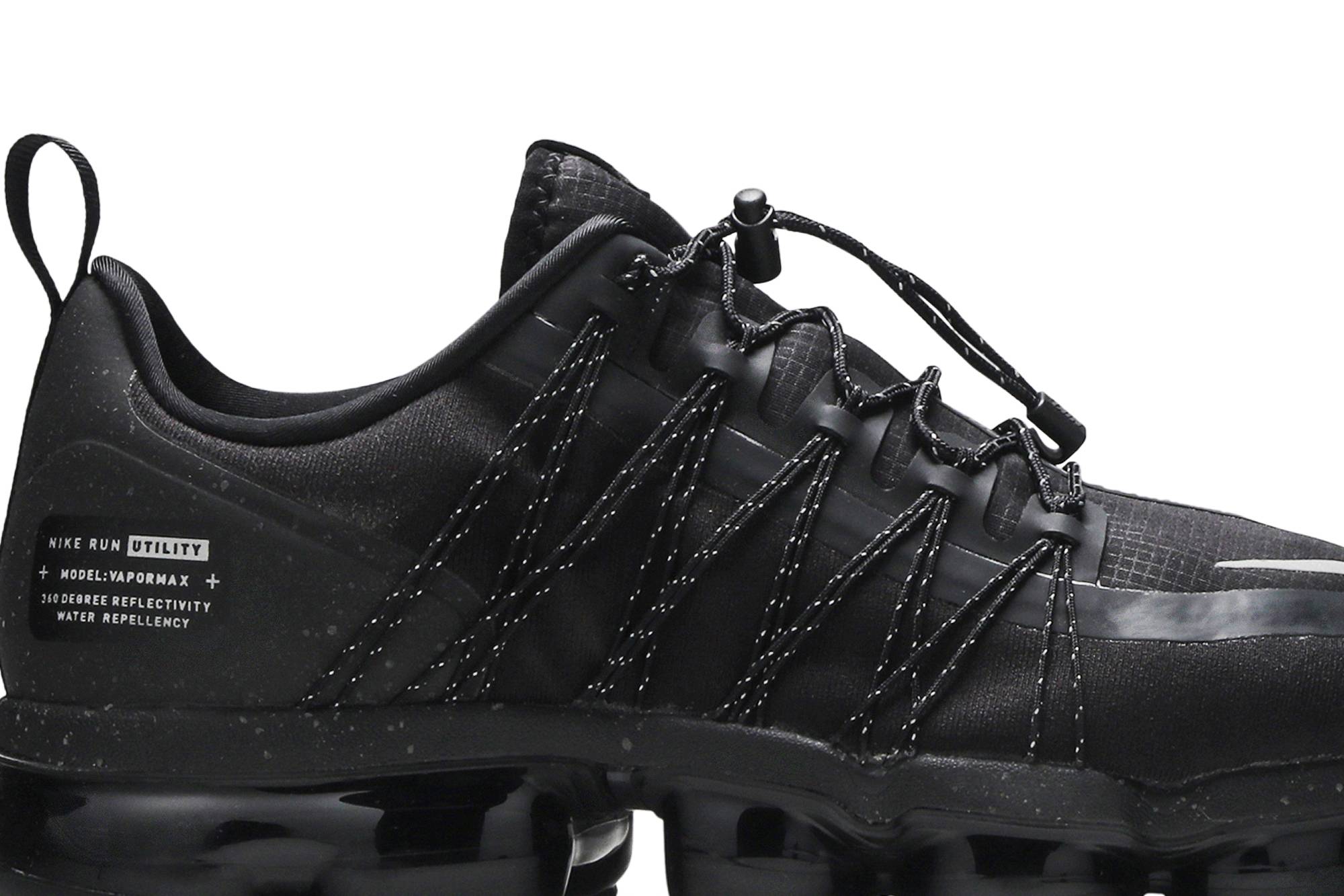 black nike air vapormax run utility