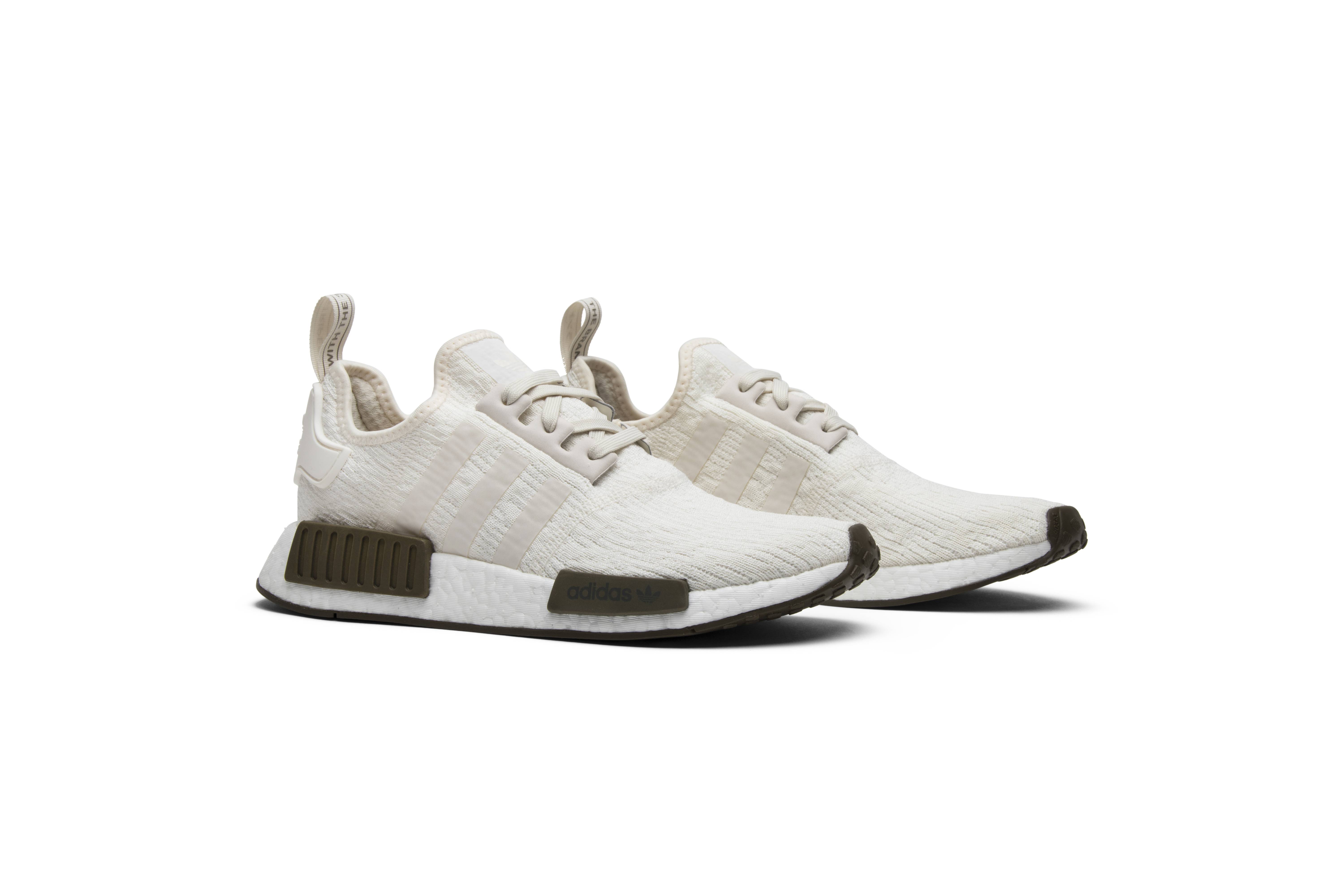 adidas nmd r1 chalk white trace olive