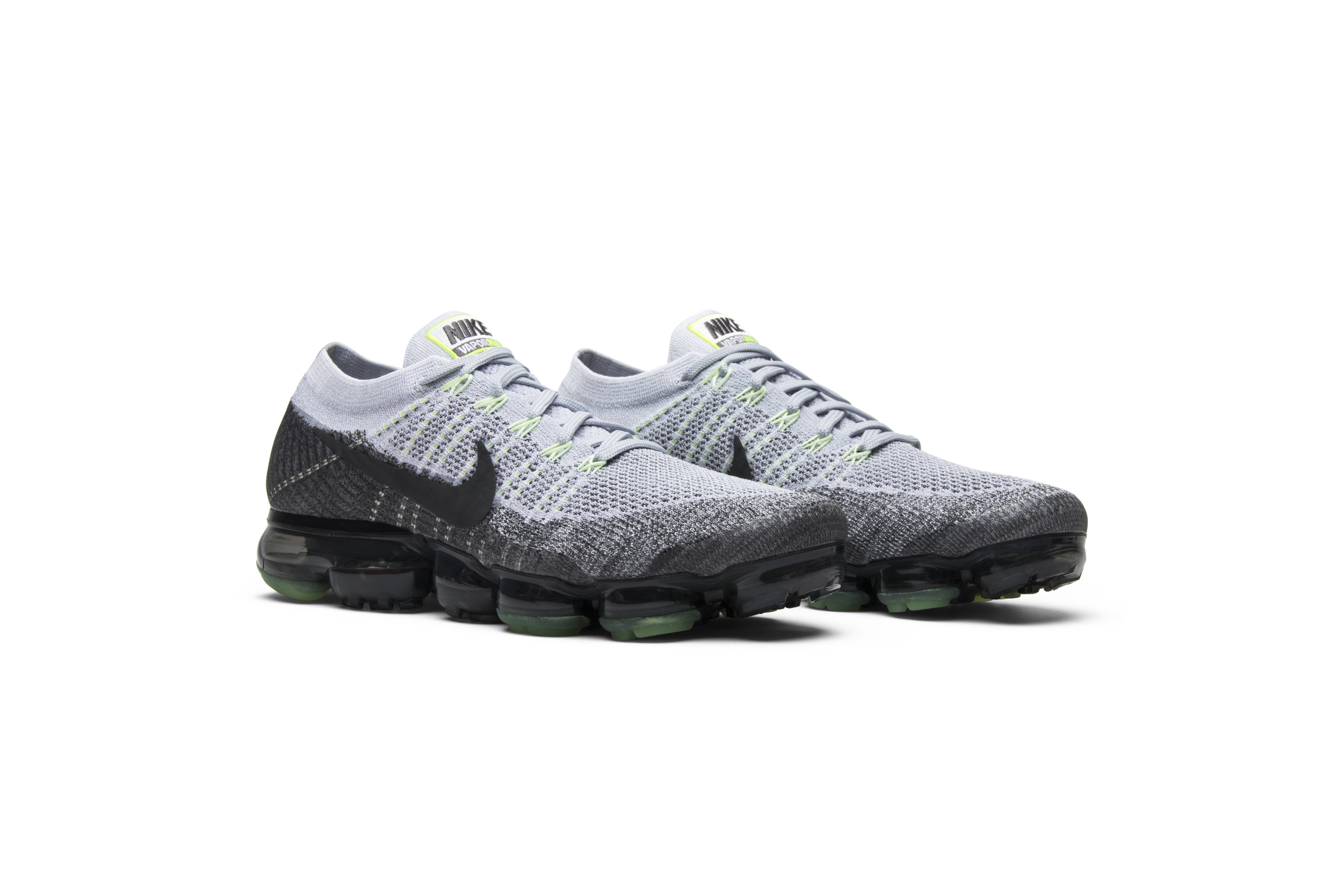 vapormax grey neon