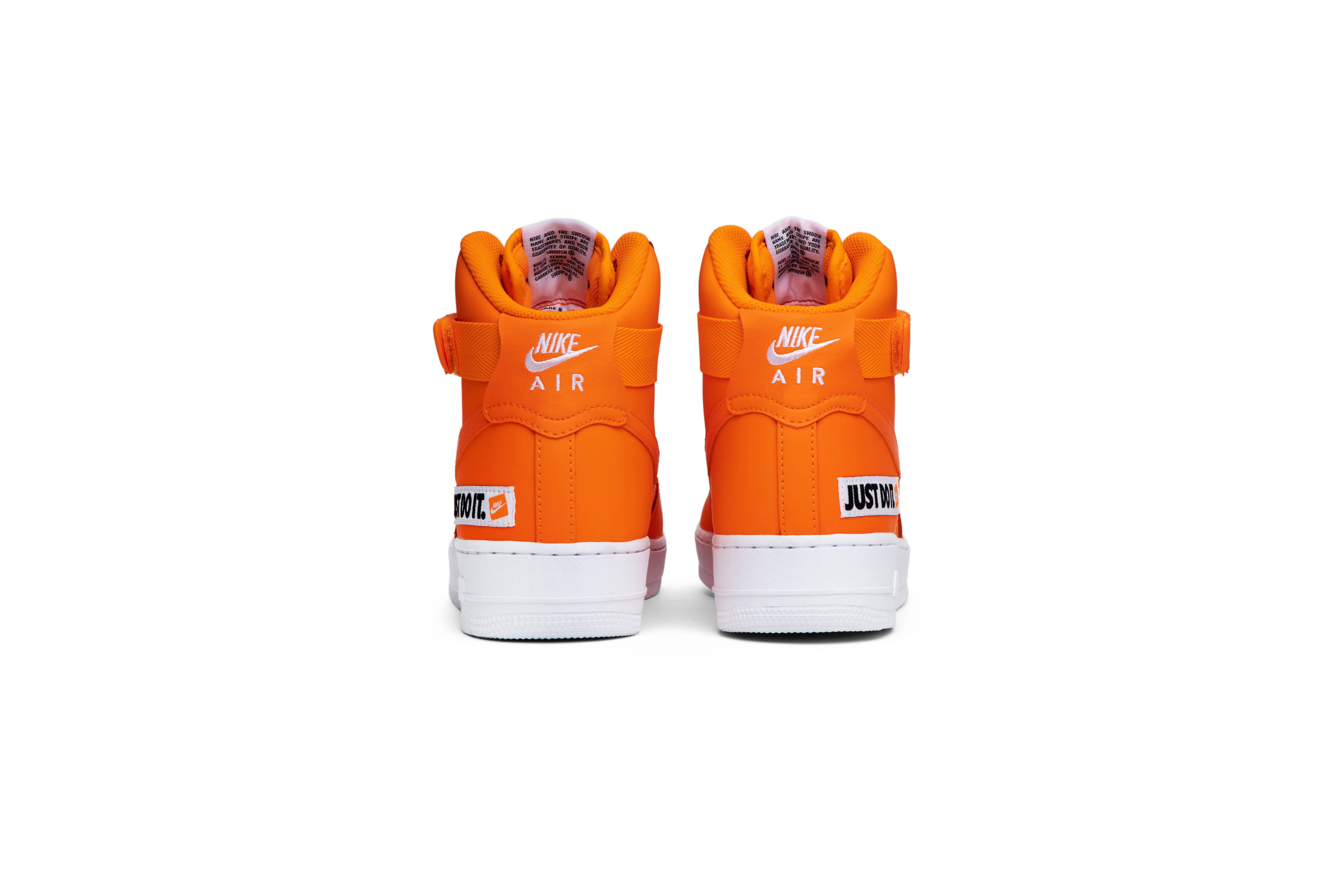air force 1 high just do it pack orange