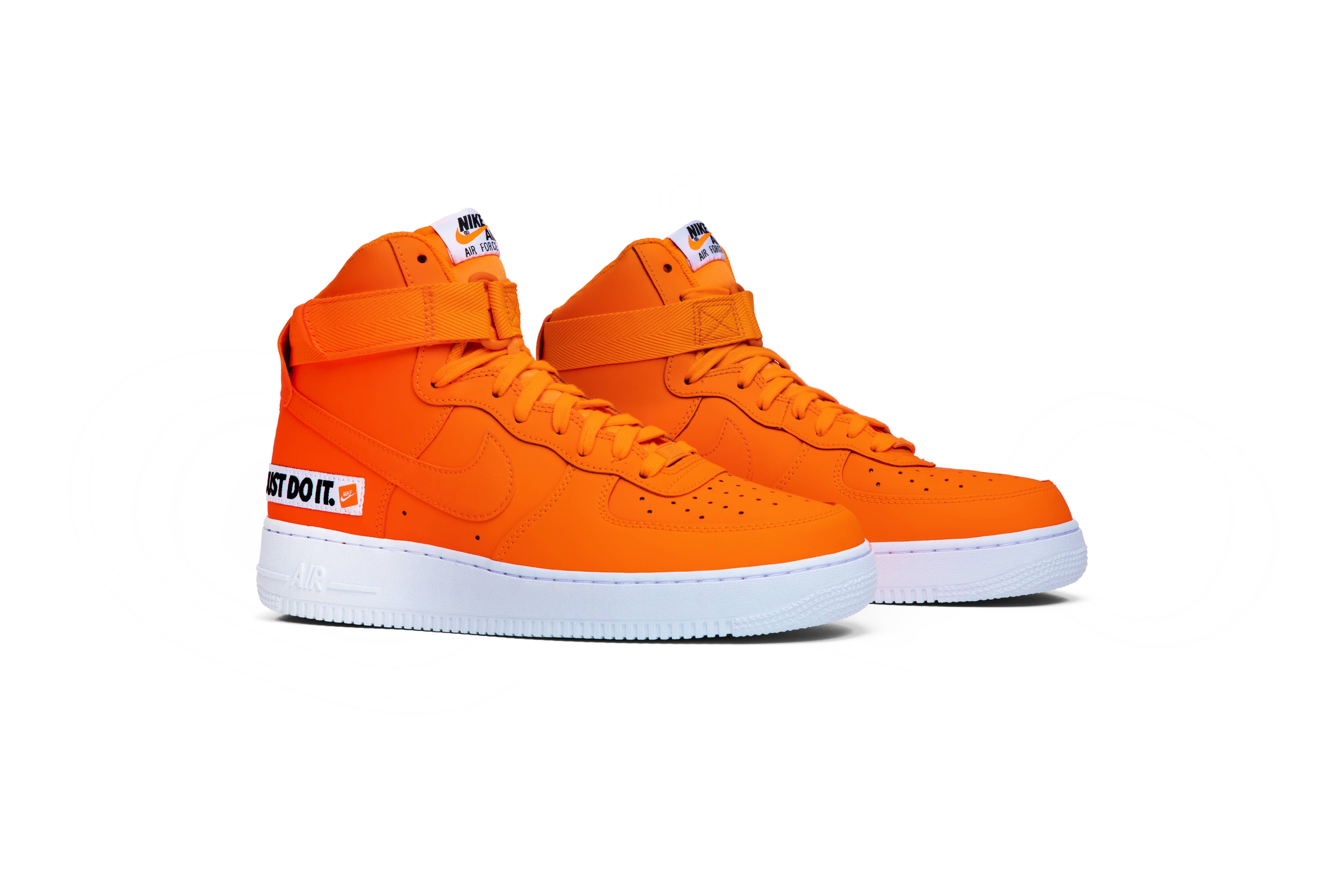 air force 1 high just do it orange