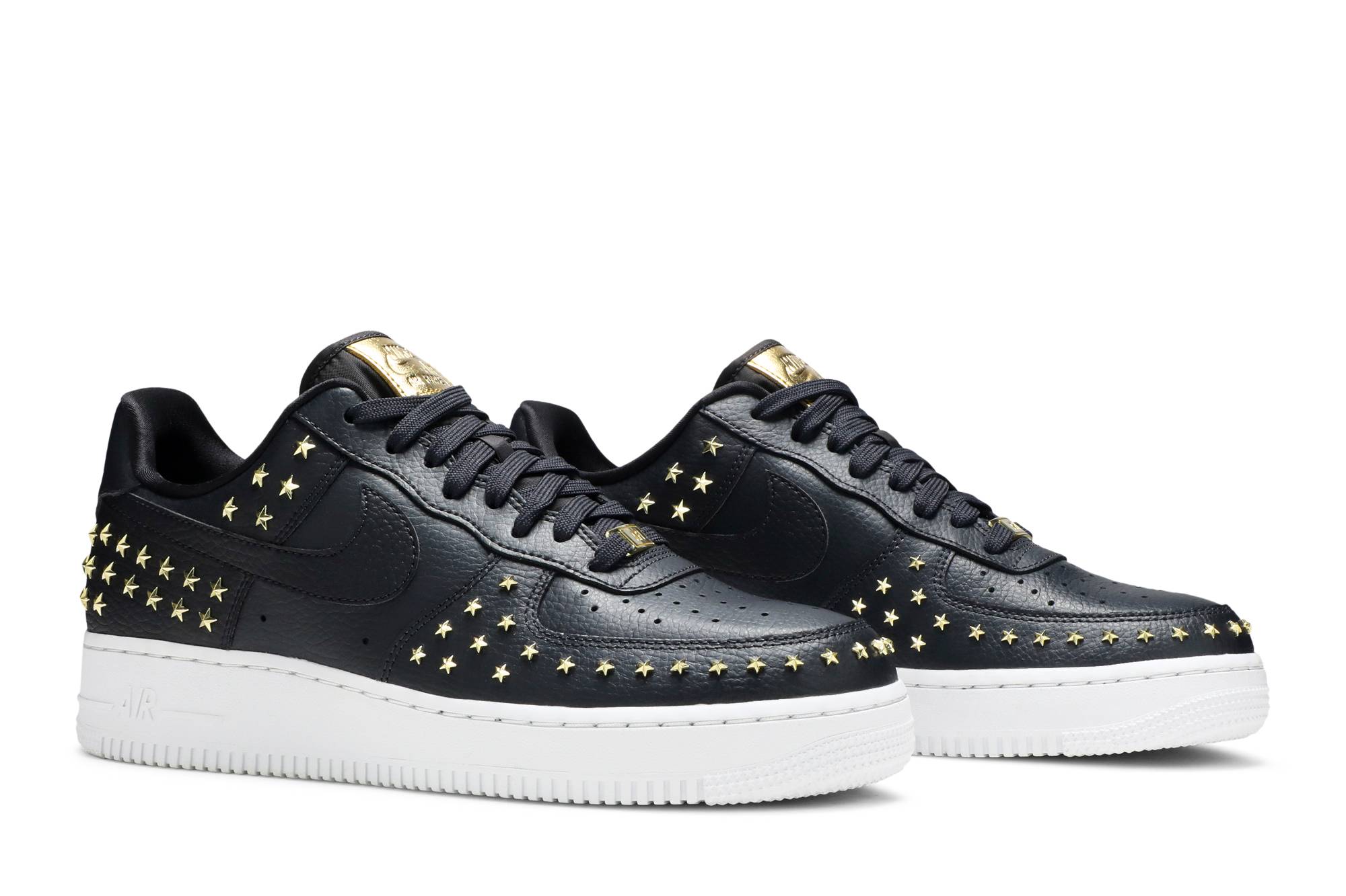 air force 1 low stars white black