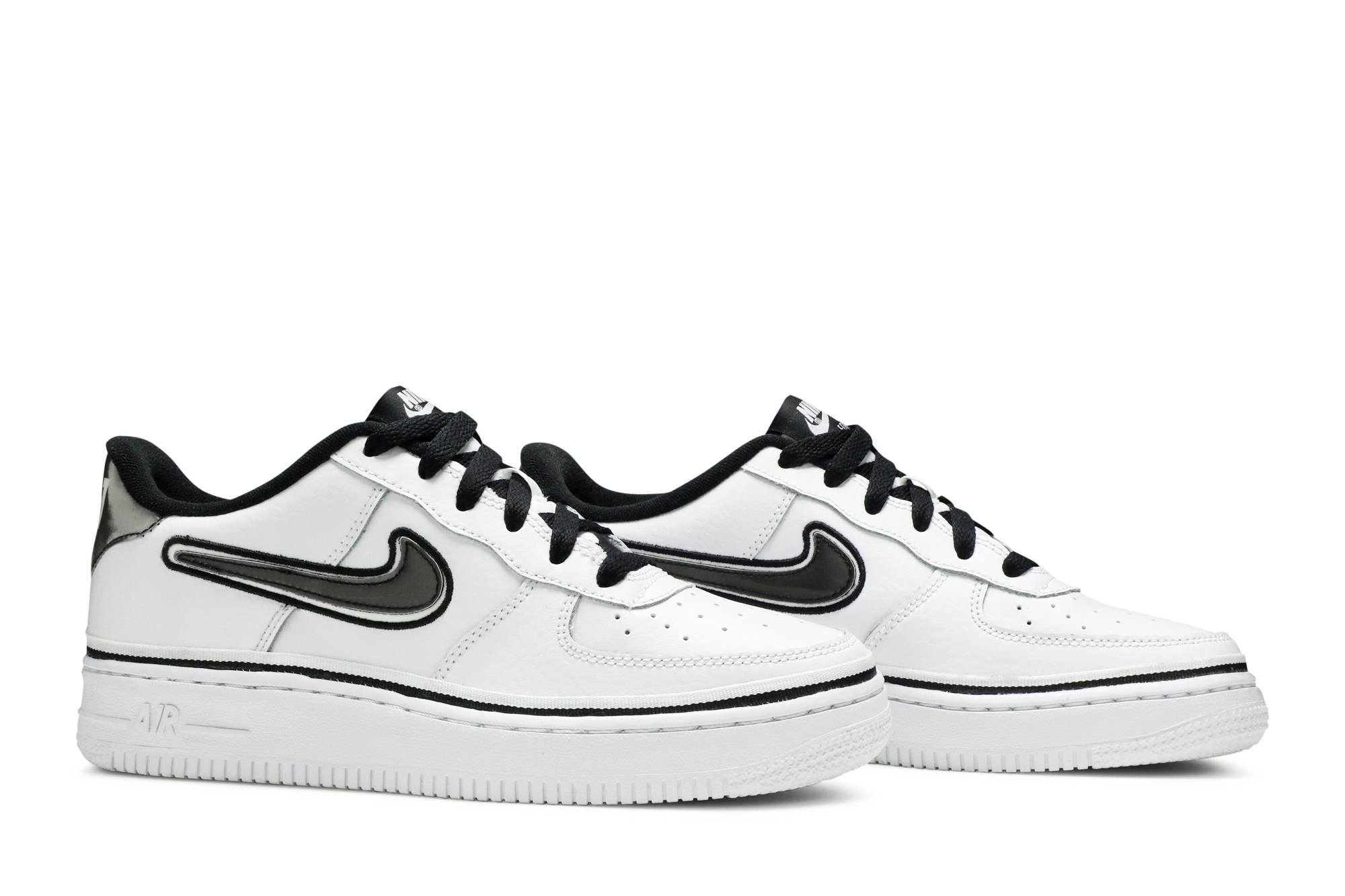 nike air force low nba white black