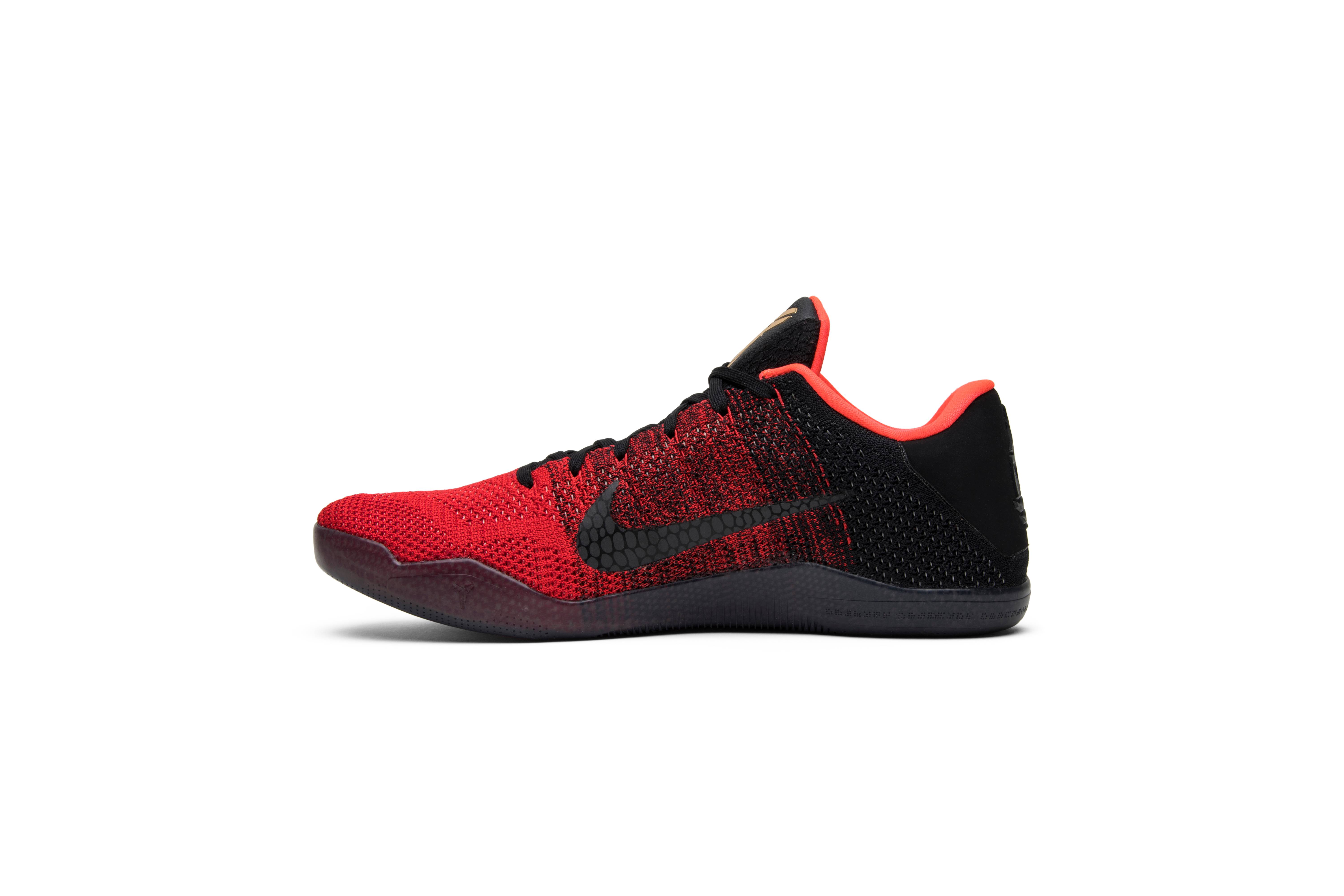 kobe 11 elite red and black