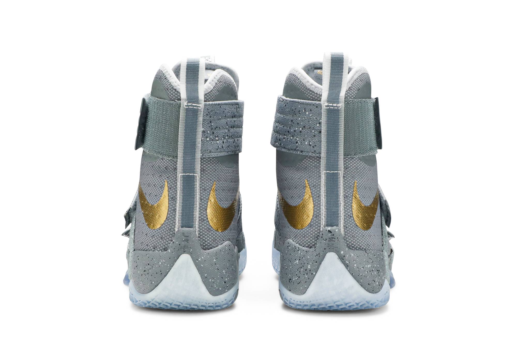 lebron soldier 10 grey and gold