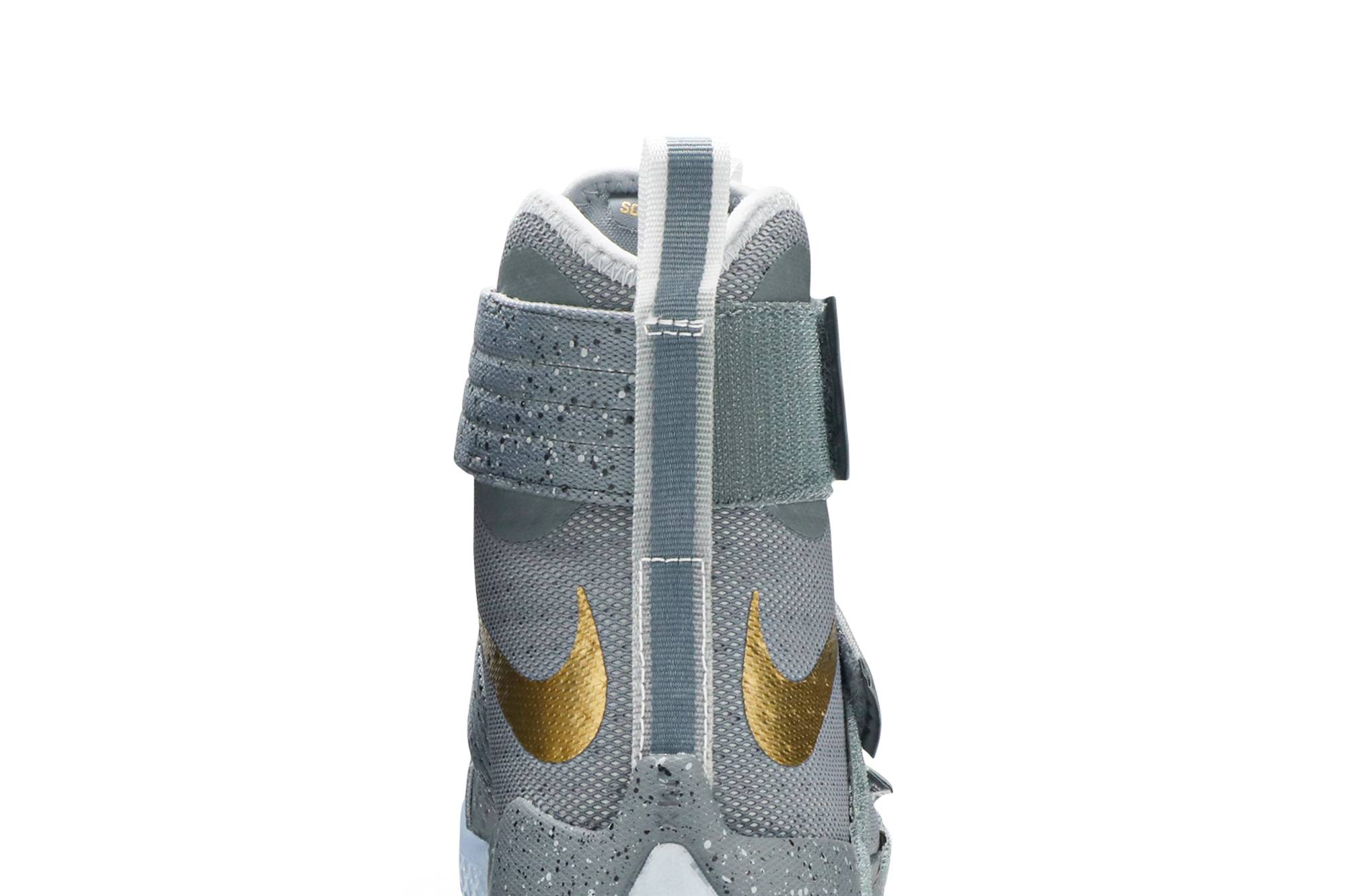 lebron soldier 10 grey and gold