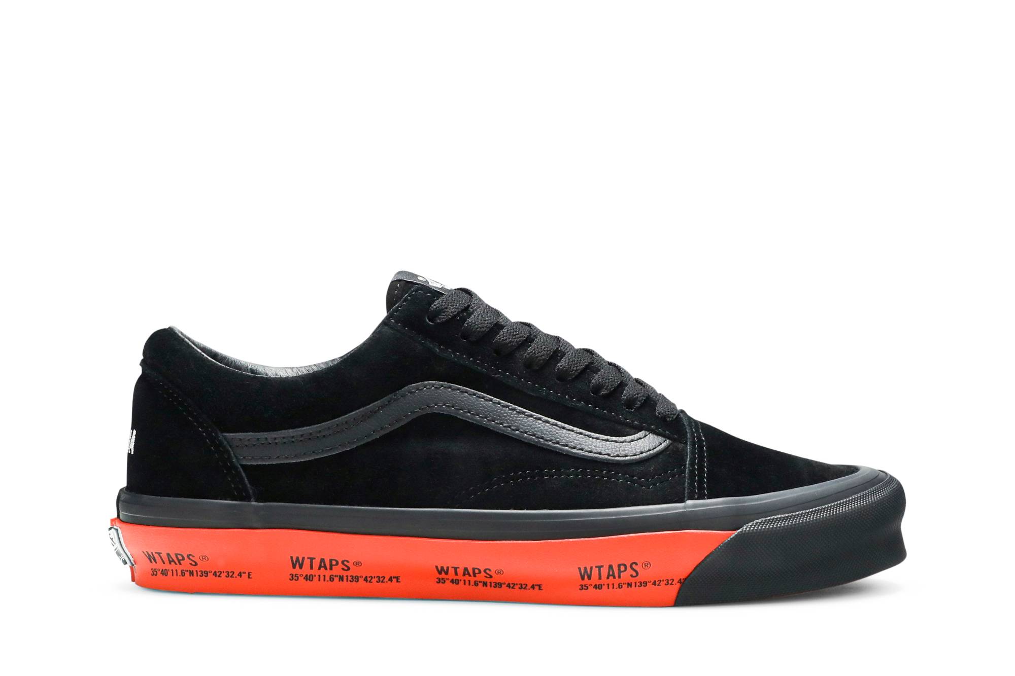 vans old skool black orange