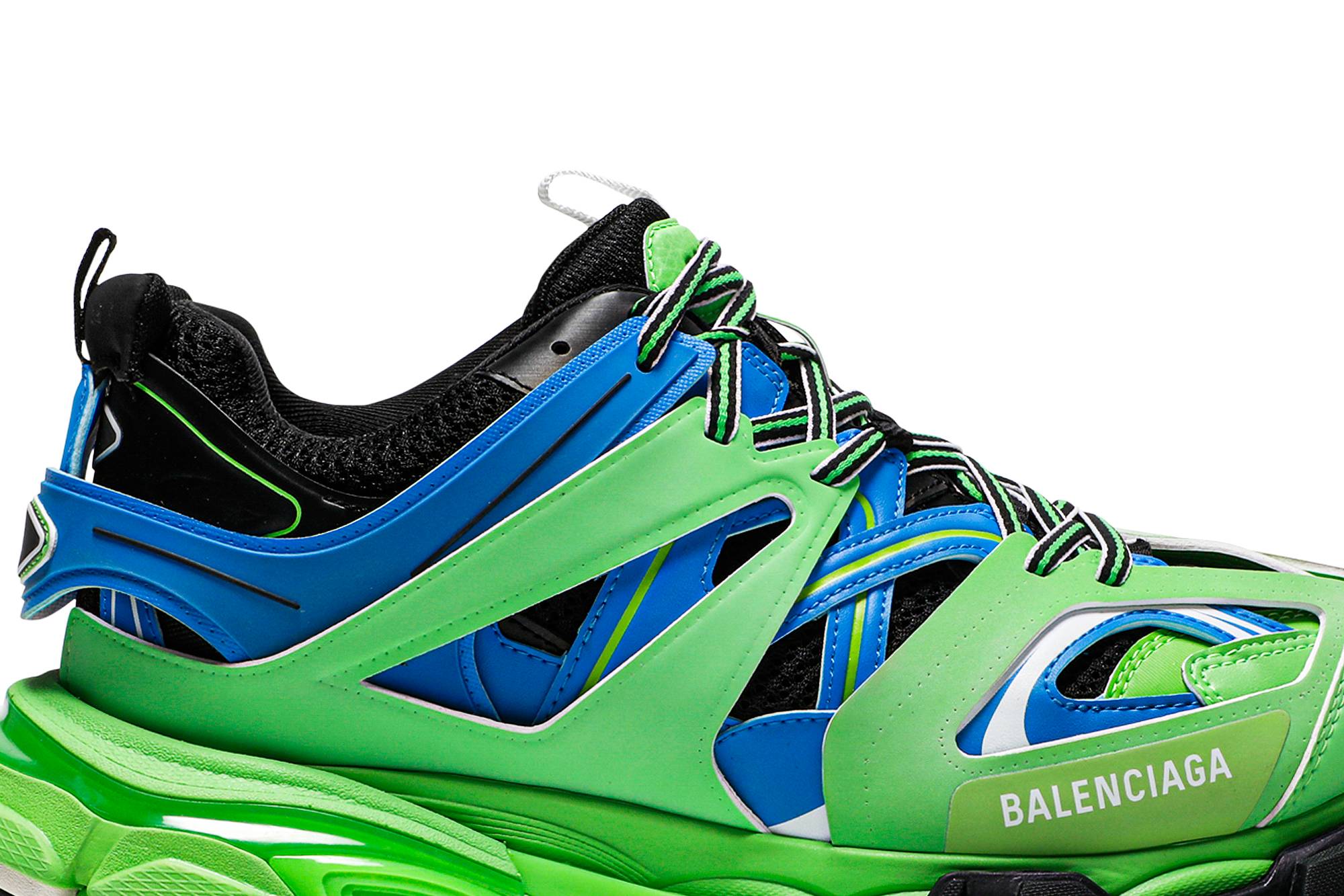 balenciaga track blue green