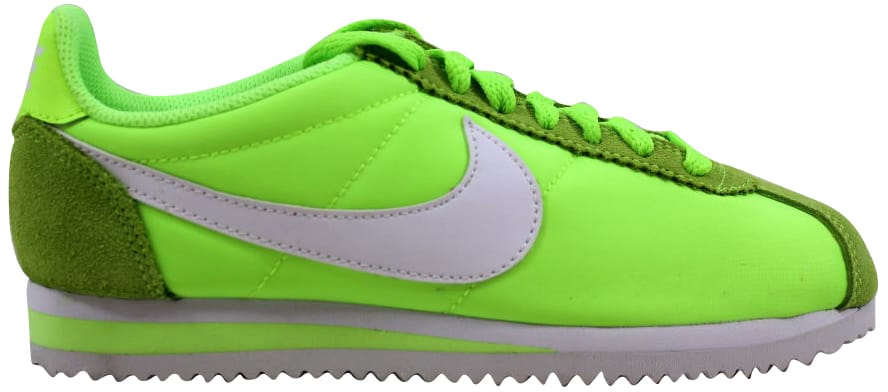 nike cortez lime green