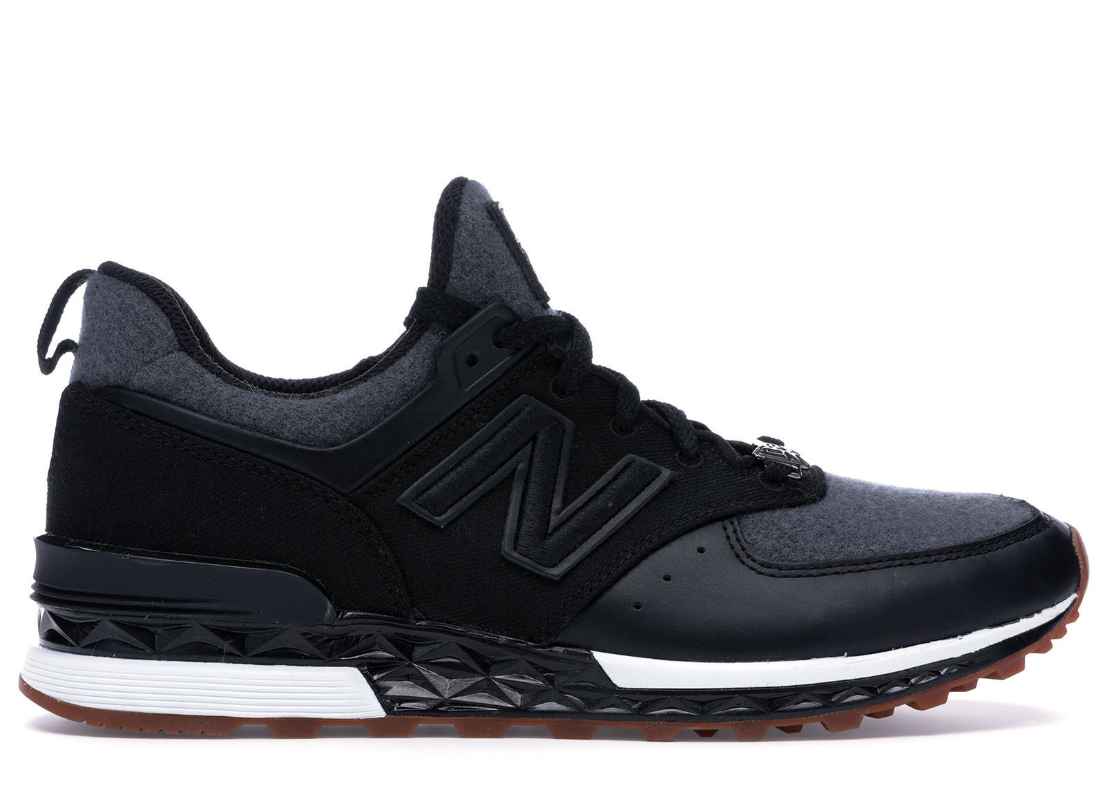 new balance 574 black and grey