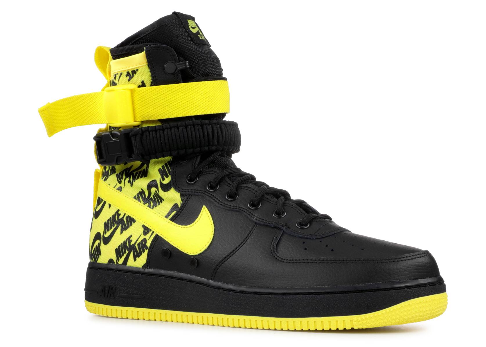 air force 1 high black and yellow