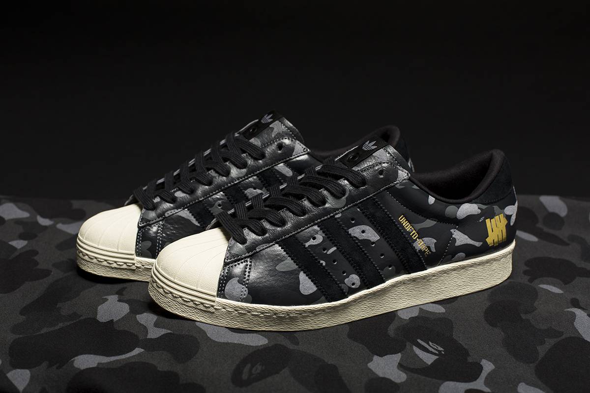 adidas superstar 80s undftd bape black camo