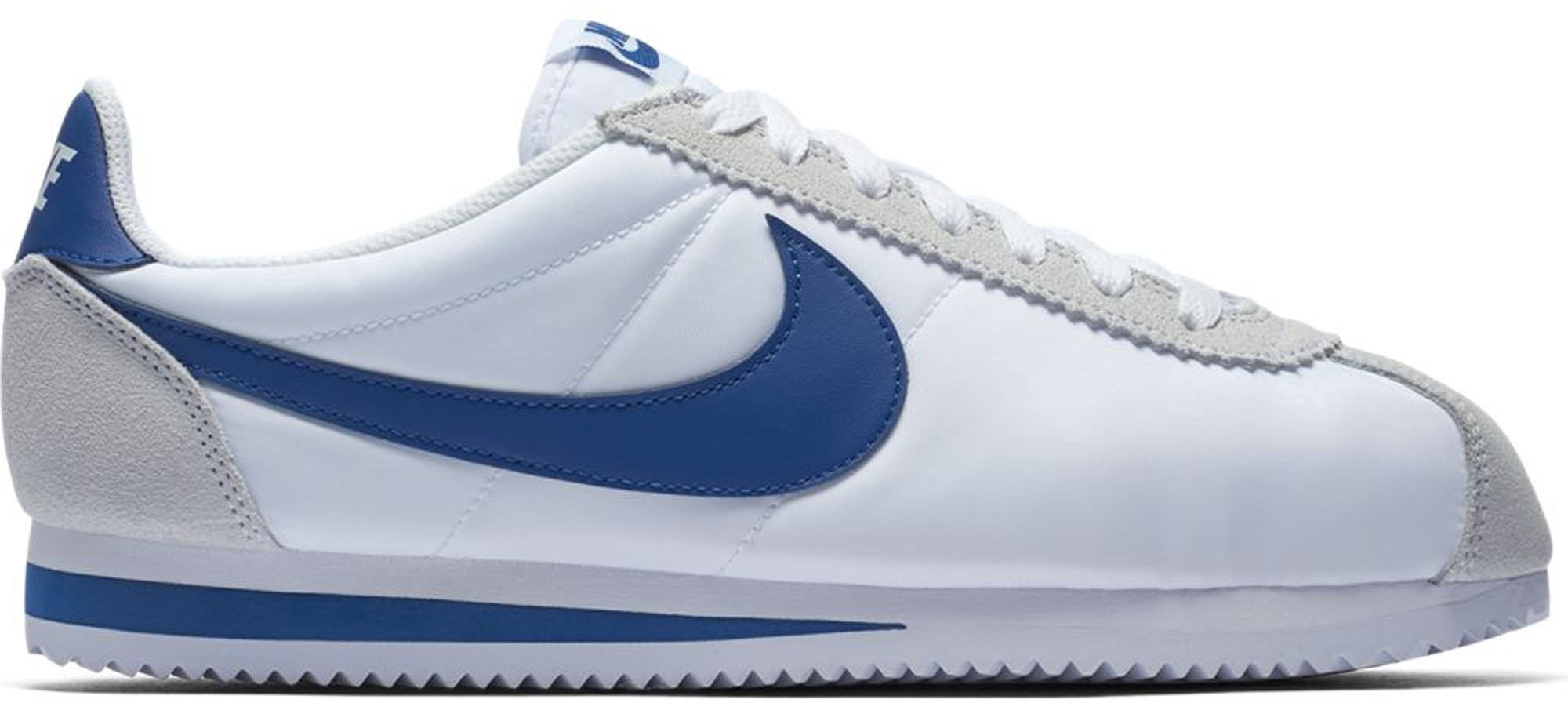 nike classic cortez blue white