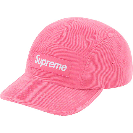 supreme fine wale corduroy camp cap white