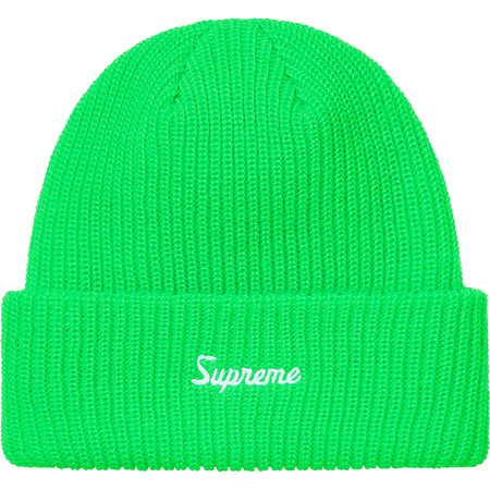 supreme loose gauge beanie green