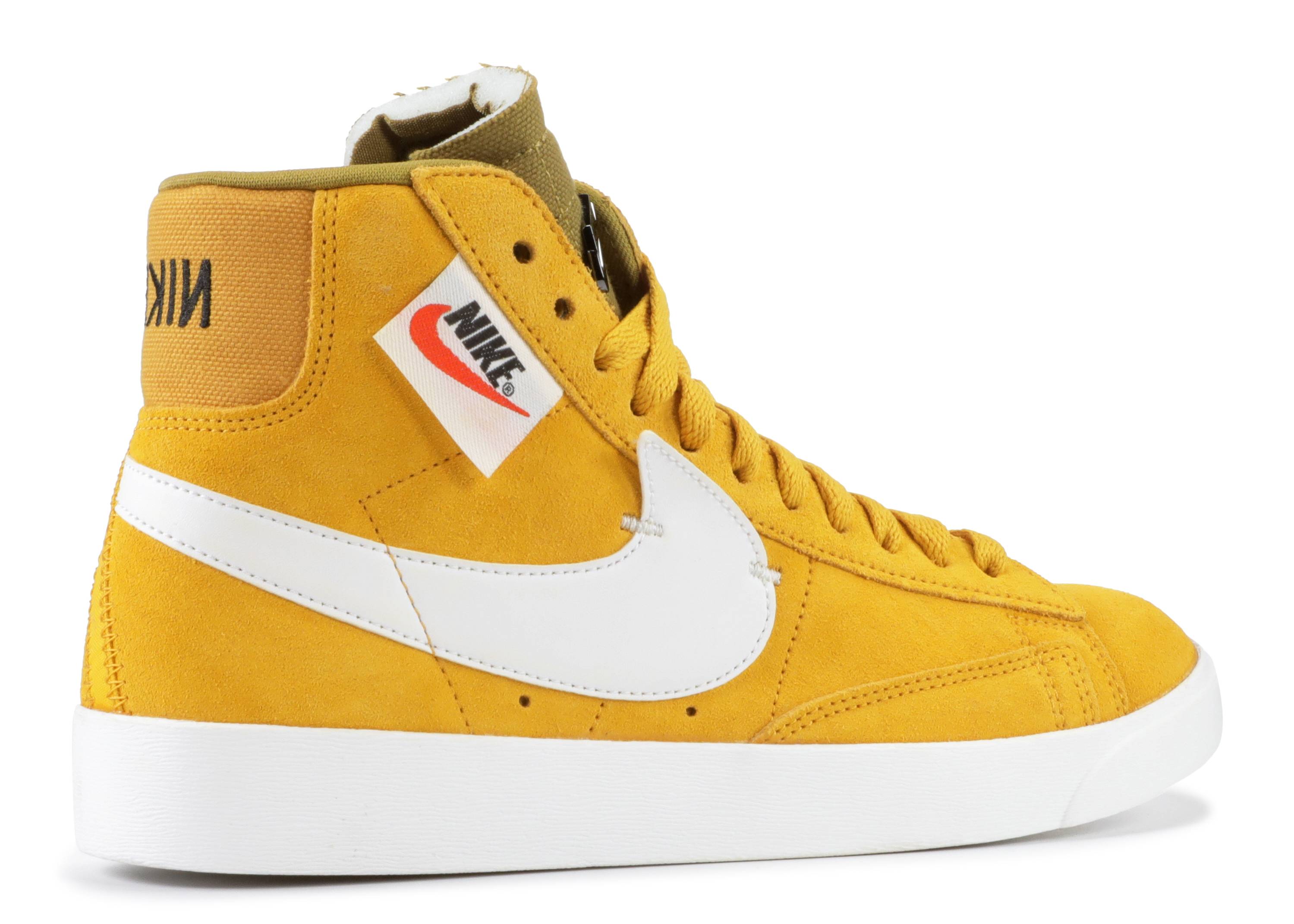 nike blazer mid rebel yellow ochre