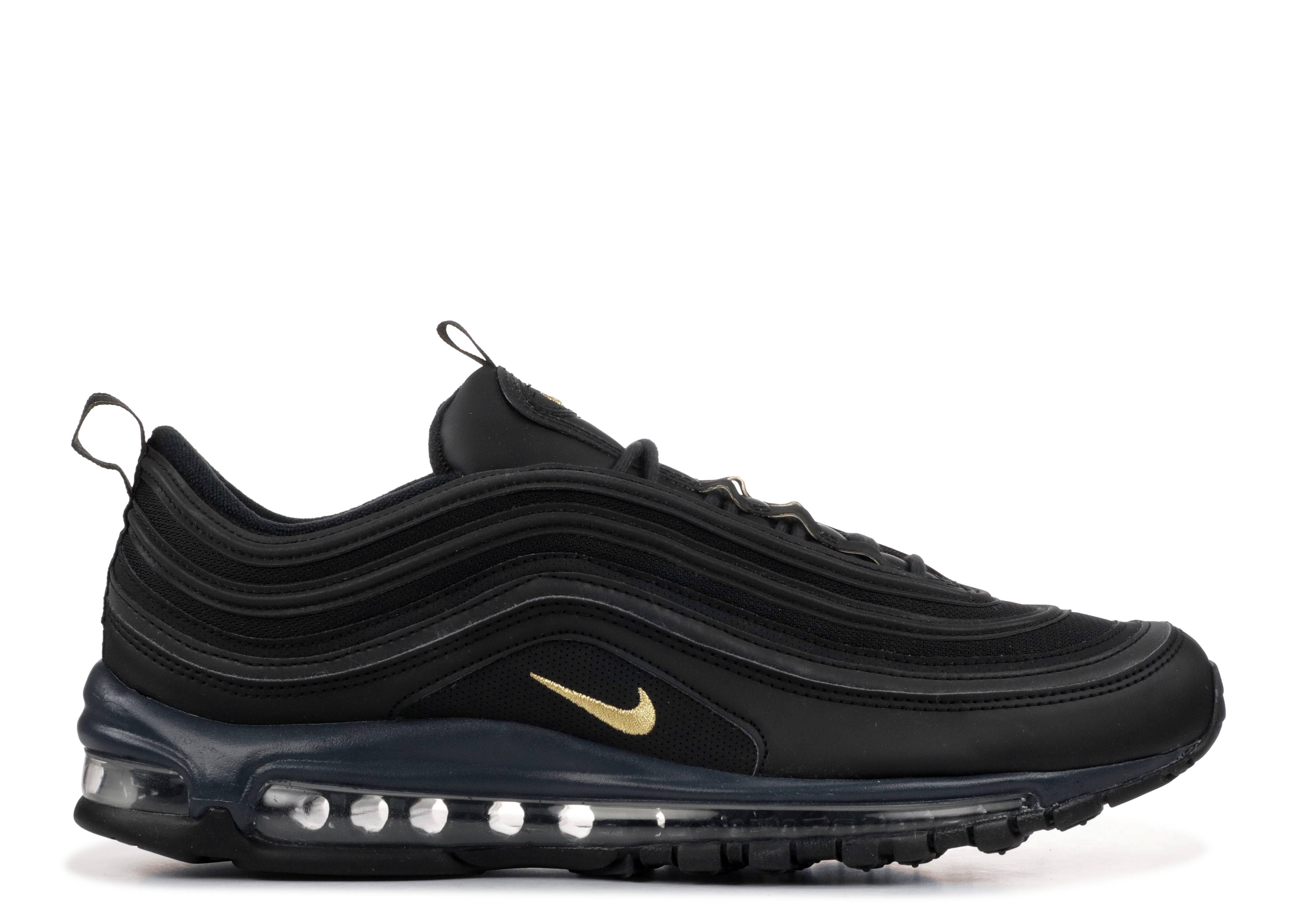 black and gold nike 97s