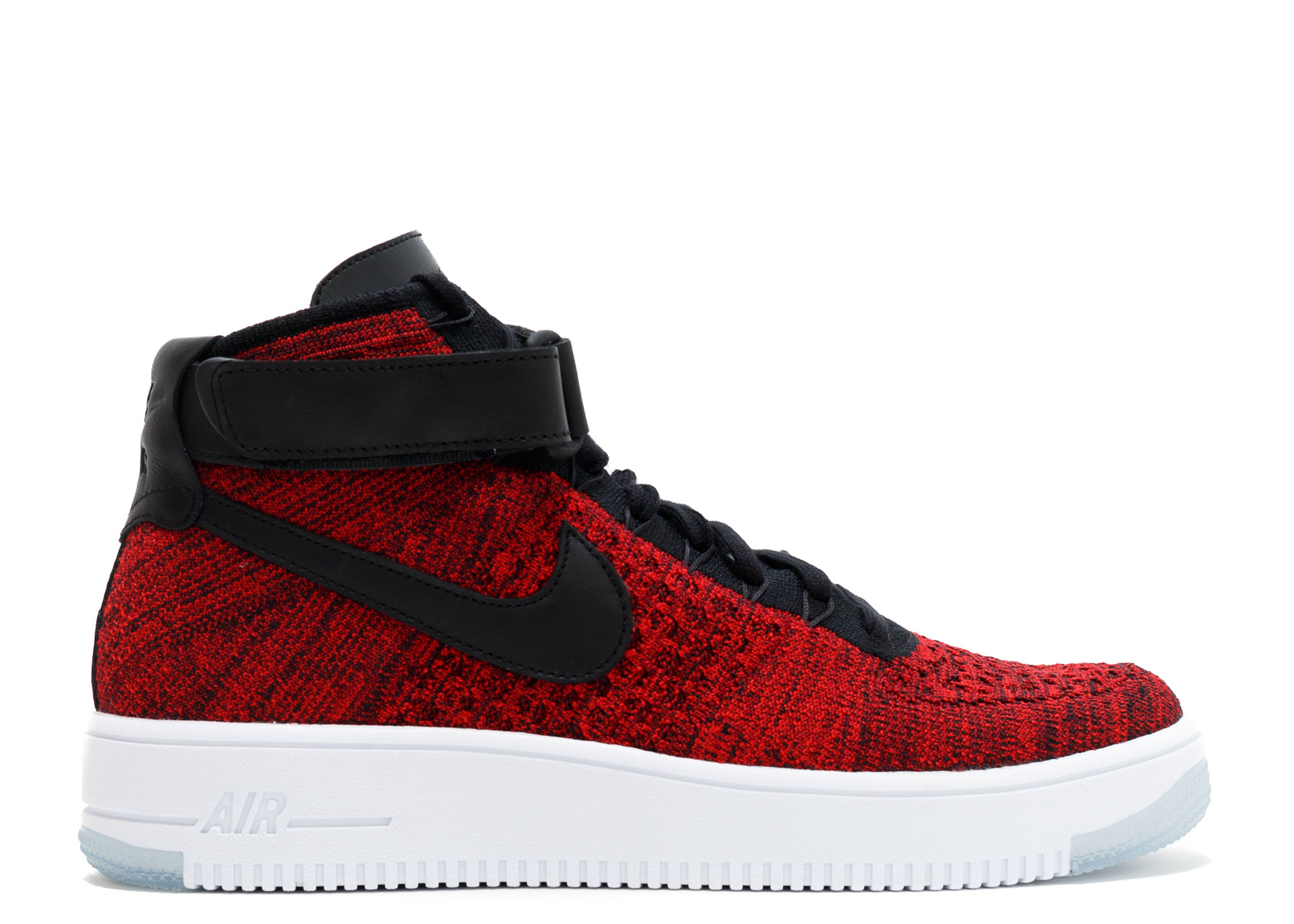 nike flyknit high top red