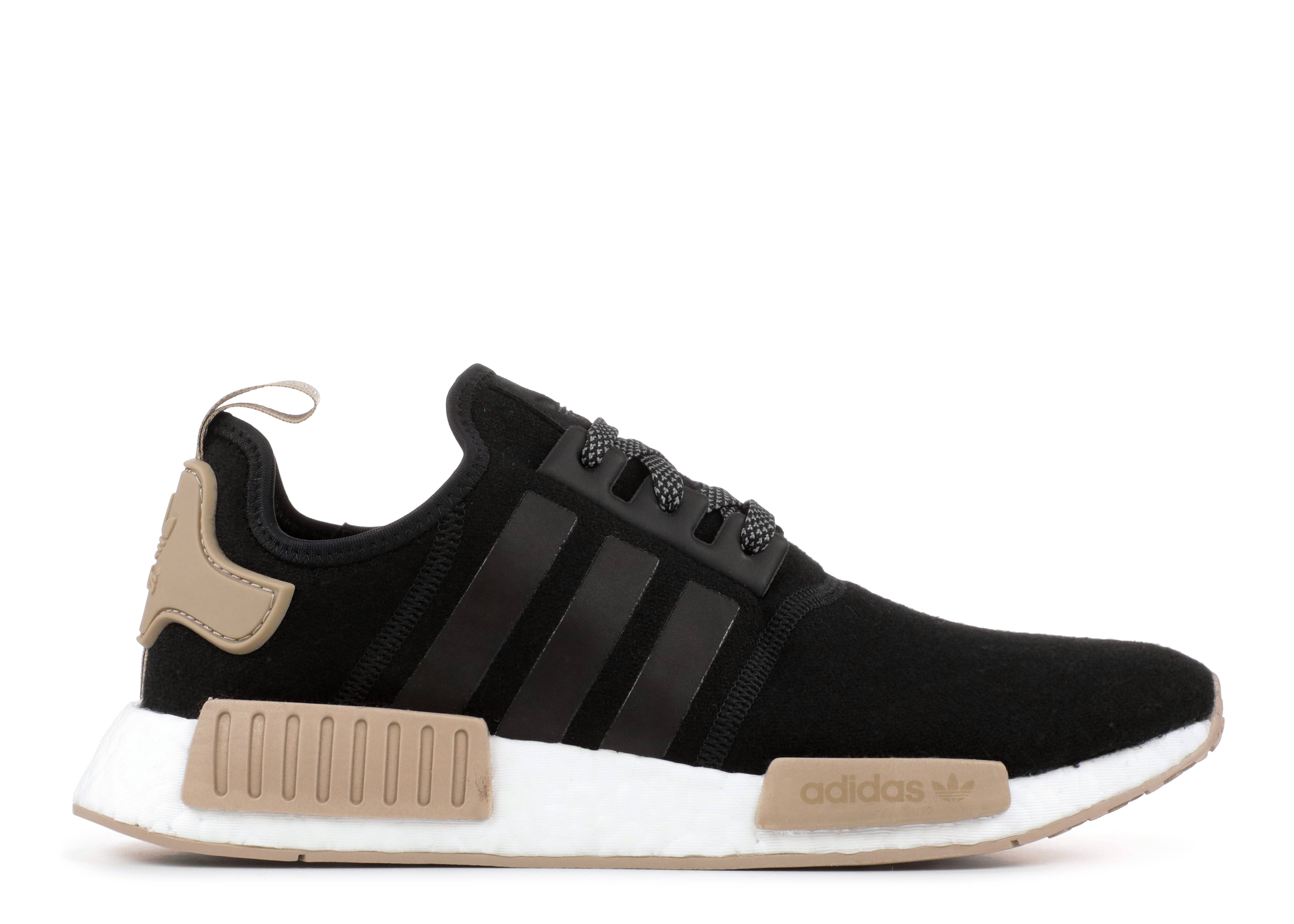 adidas nmd r1 black white trace khaki