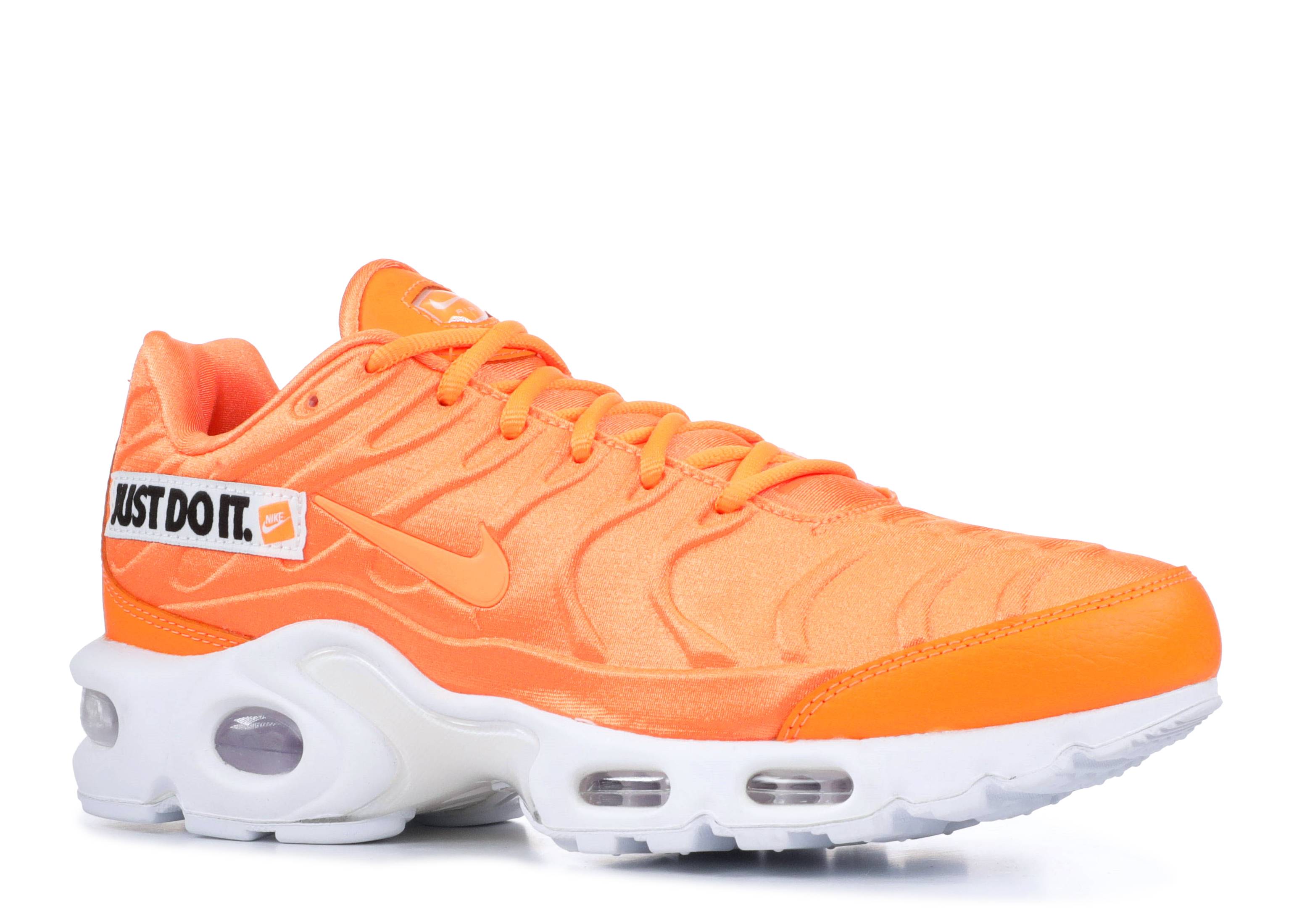 orange just do it air max plus
