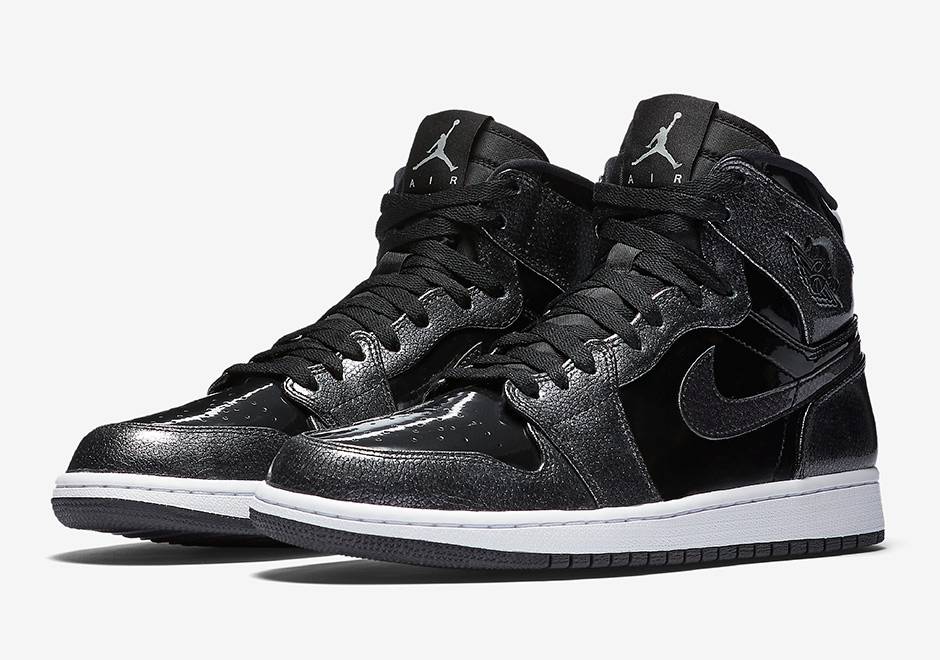 black patent leather jordan