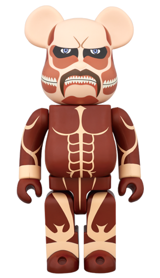 Bearbrick x Attack On Titan Colossal 
