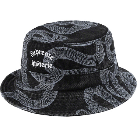 supreme hysteric glamour snake denim crusher