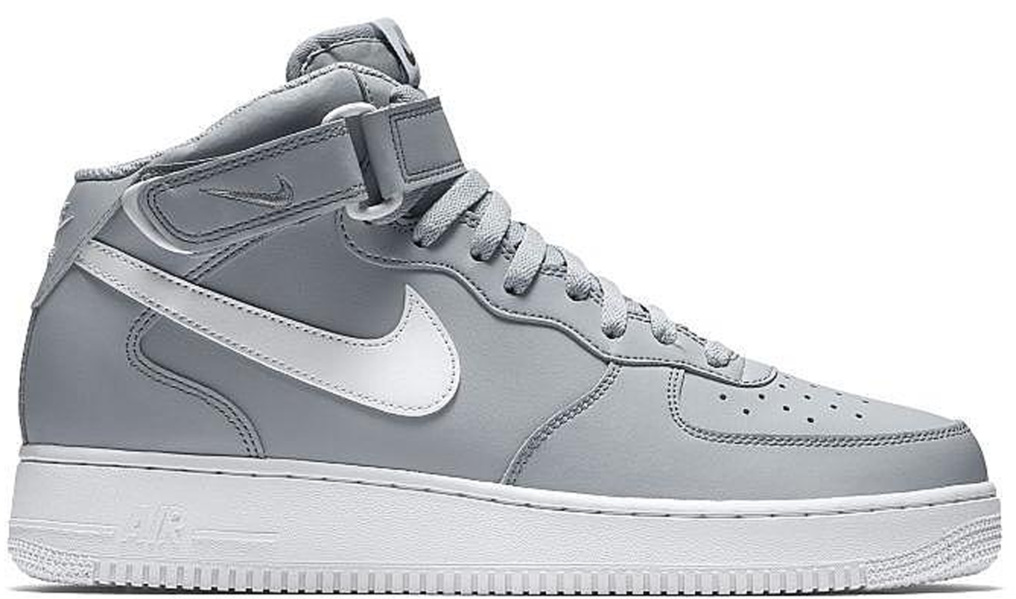 air force 1 mid gray